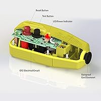 Vista 4 de Tower Manufacturing 30434009 - Enchufe GFCI de ángulo recto de 15 amperios, color negro