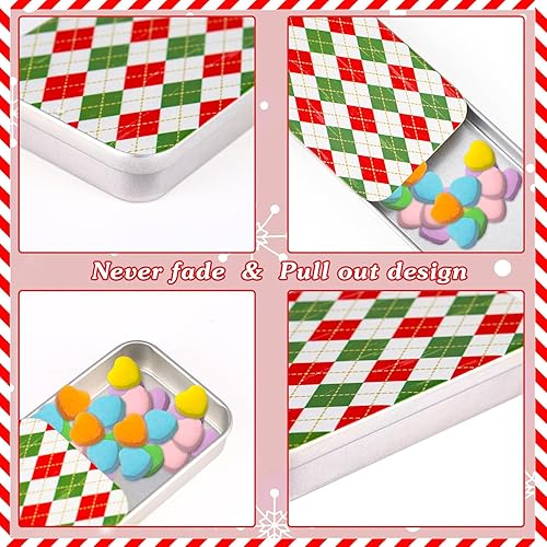 Vista 9 de Peryiter 10 latas de menta vacías divertidas para caca de Navidad, regalo divertido de Navidad, caja de metal para rellenar calcetines, intercambio