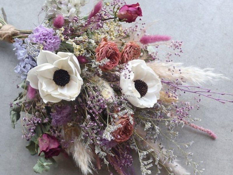 Amazon | コットン 吊るすブーケ ドライフラワー ボタニカル