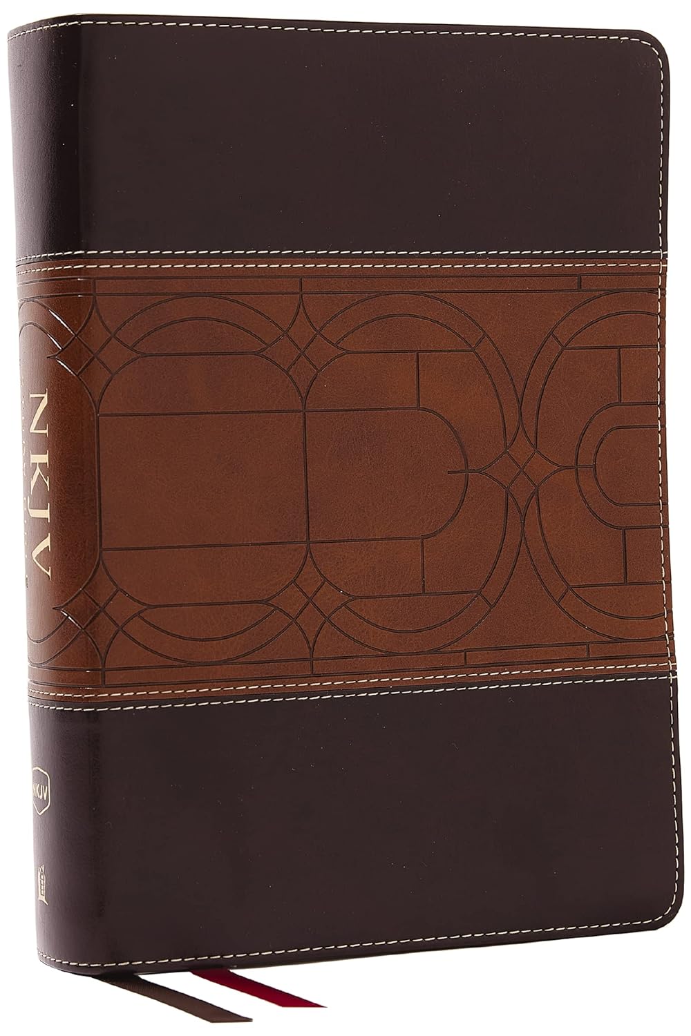 NKJV Study Bible Leathersoft Brown Full-Color Comfort Print - Thomas Nelson Ultimate Study Resource for Deeper Faith