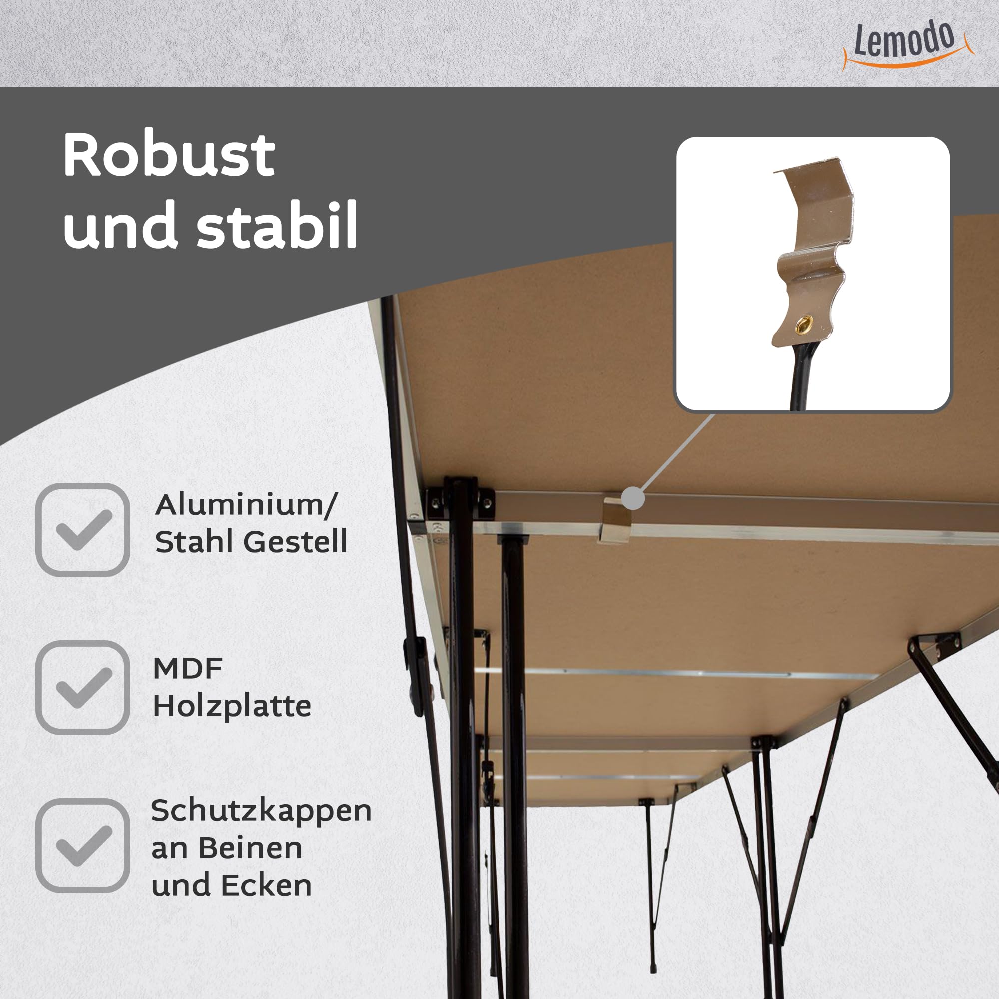 Behangtafel inklapbaar 300x60x78 cm mdf en aluminium kopen? | Korting tot 30