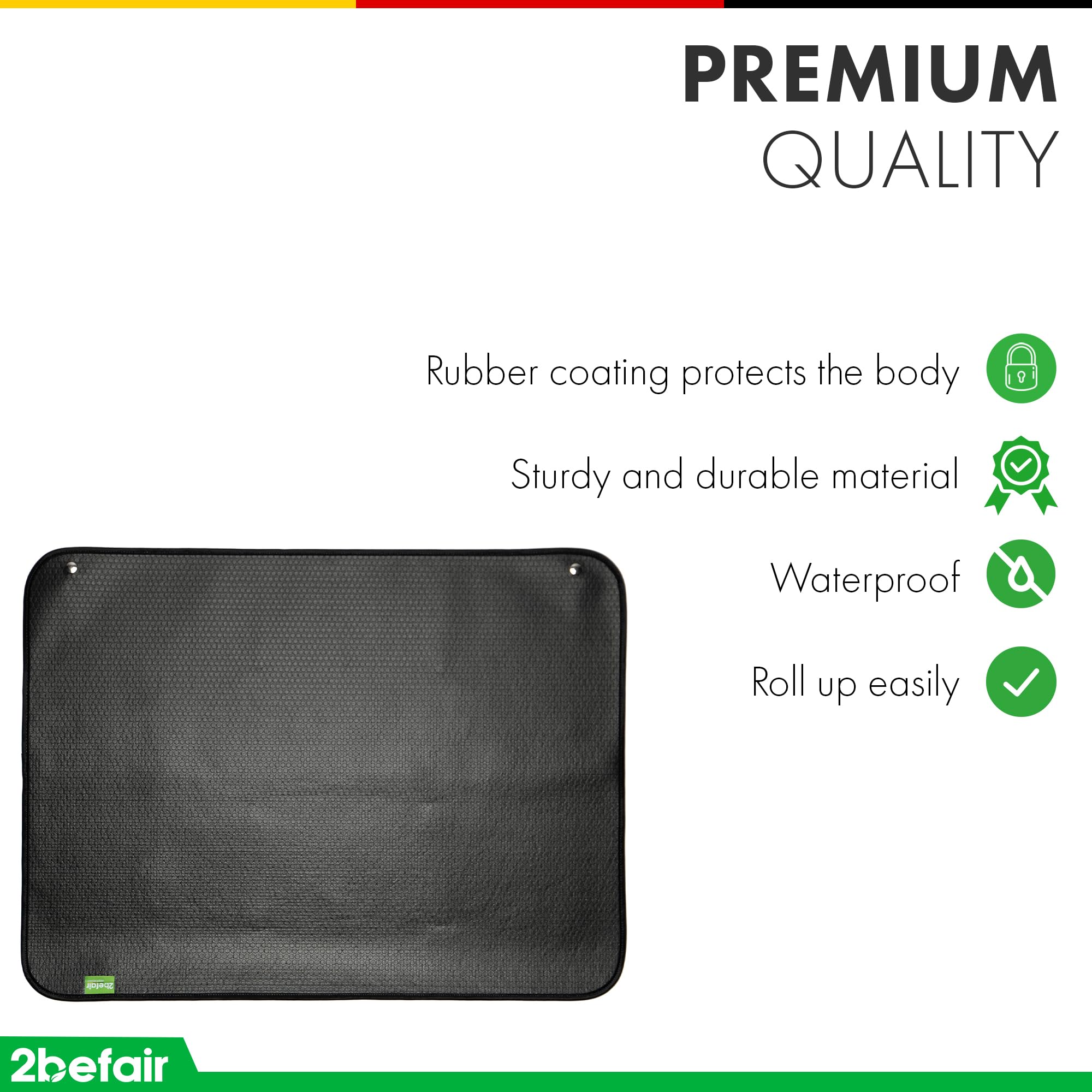Zocipro Autobumperbeschermer 96,5 x 63,5 cm, opvouwbare Oxford-doek hondenbescherming voor kofferbak, universele achterbumperbeschermer voor honden en zware belastingen om krassen te voorkomen, zwart