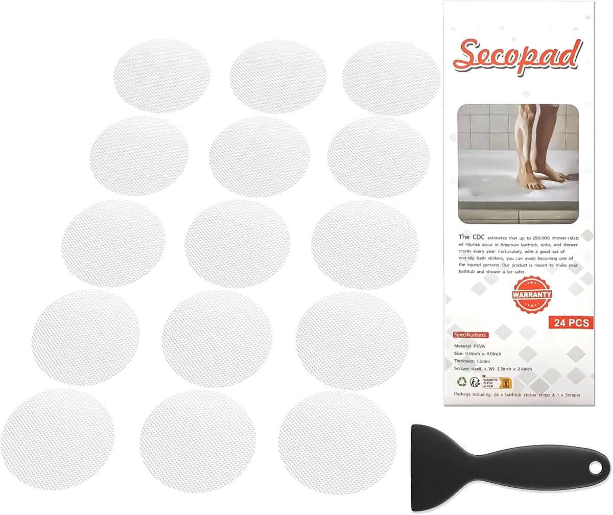 Stickers de Baignoire Antidérapants pour Salle de Bain, Douche, Tapis de Bain
