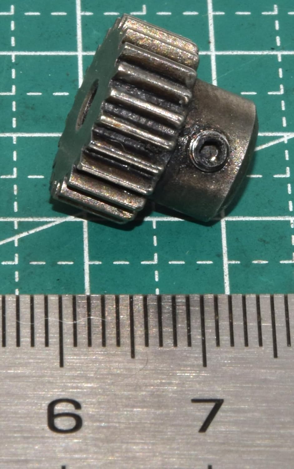 Motor Gear Compatible with MJX 1/12 H12Y H12Y+ Pinion Assembly Drive Gear Upgrade Parts(brownish gray)