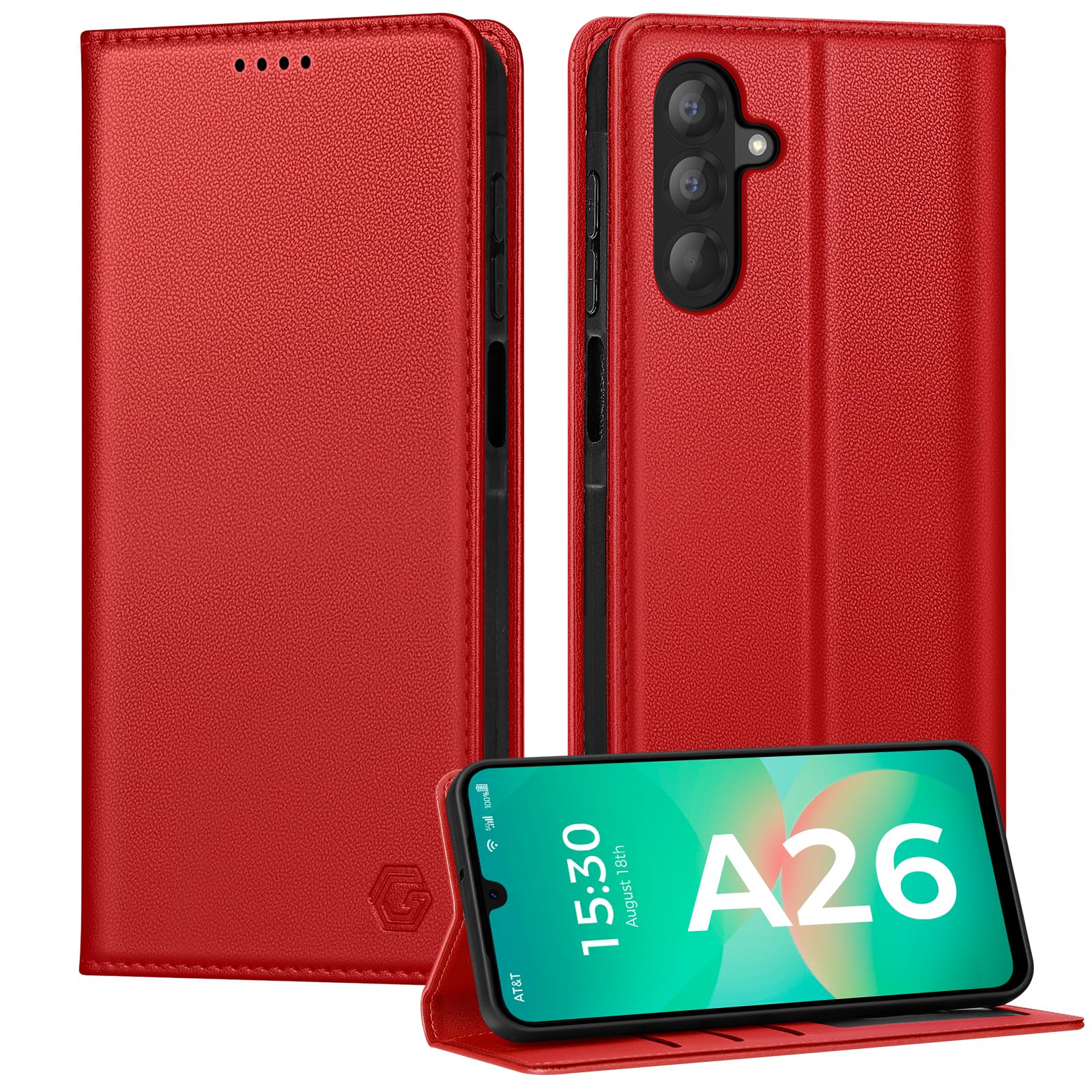 Kirnntca Handyhülle für Samsung Galaxy Hülle, Kartenfach Premium PU Leder Klapphülle Schutzhülle, Standfunktion Tasche Flip Case für Samsung Galaxy Hülle