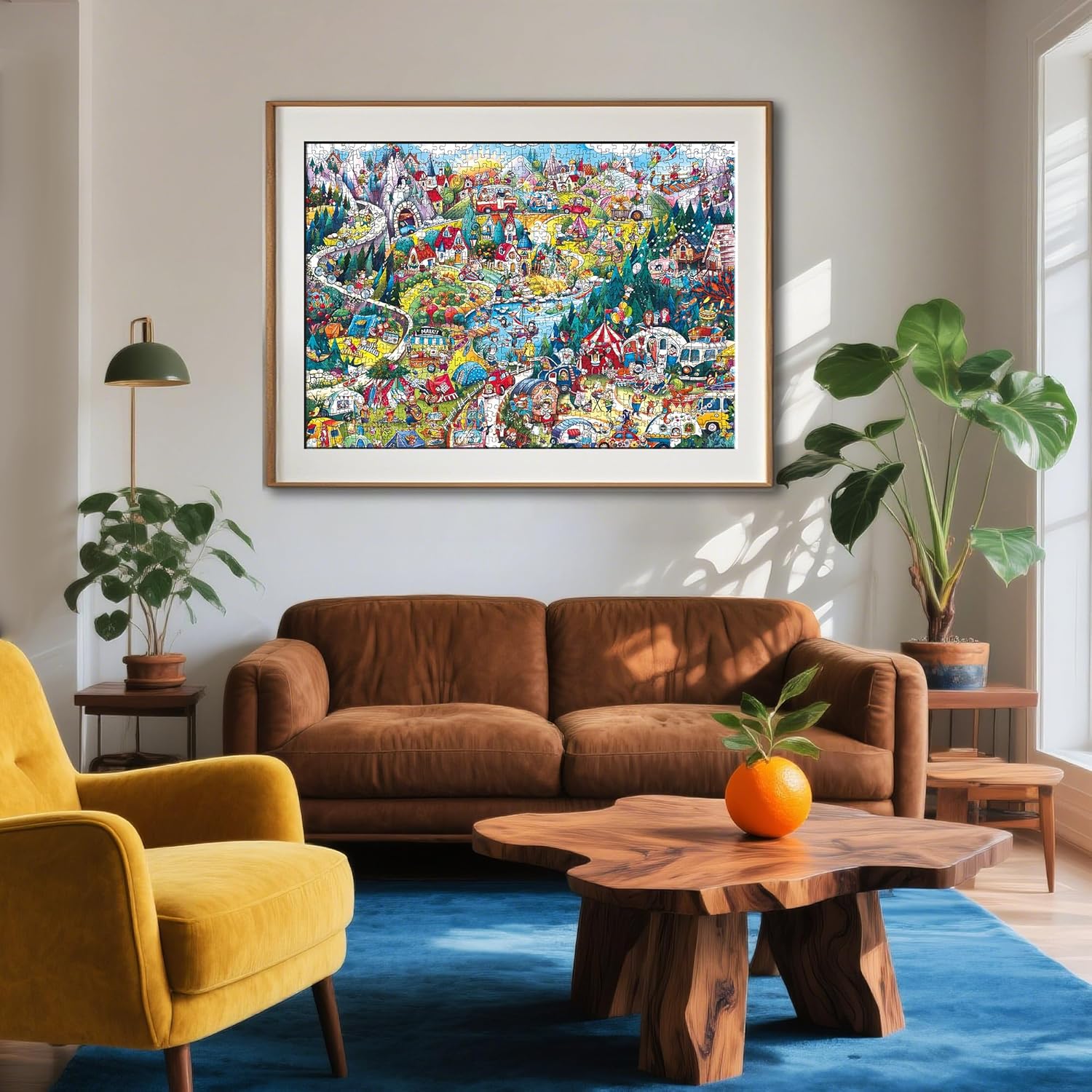 1000 Piece Jigsaw Puzzle for Adults, Hard Difficult Challenging Large Puzzle, Gift for Adult Puzzle Lovers Amusement Park (27.5 x 20 Inches)