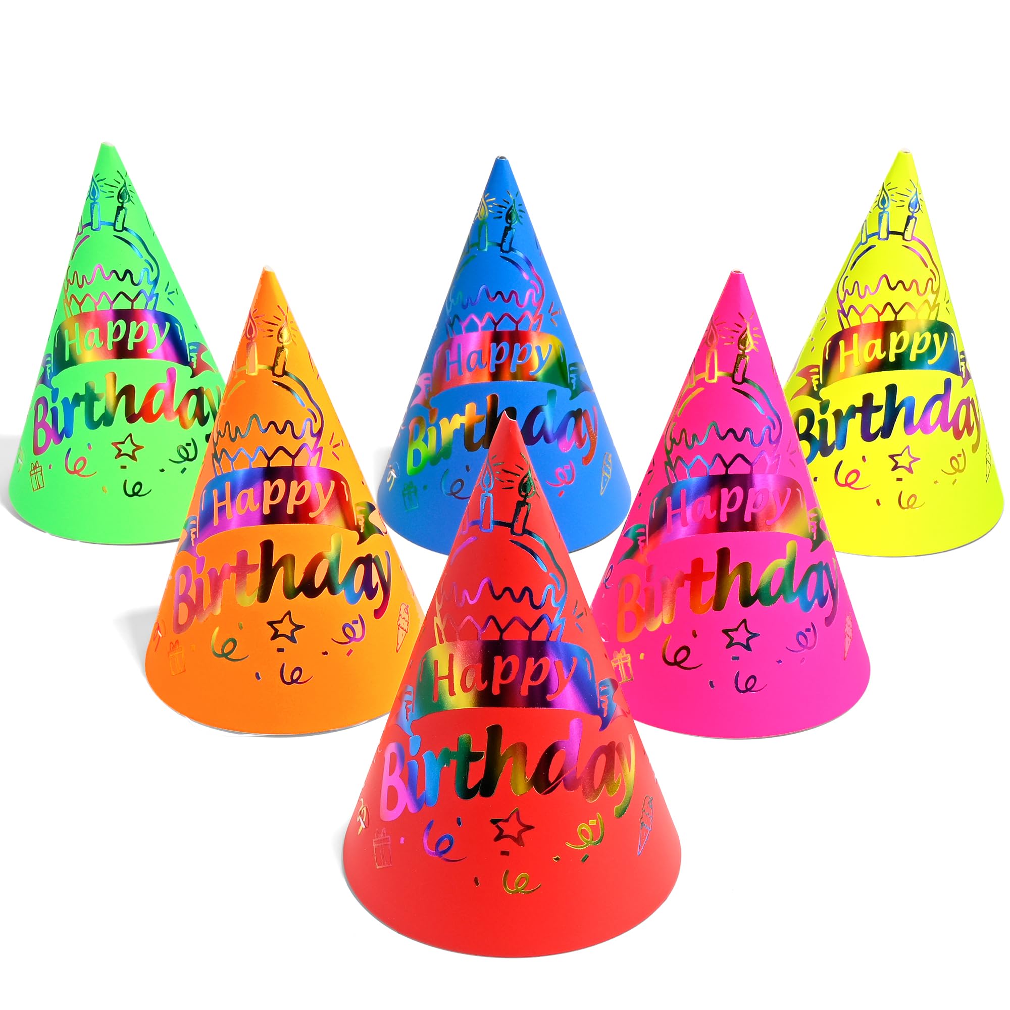 CANREVEL Party Hats for Adults, Party Headwear, Happy Birthday Hats, Birthday Party Decorations for Women Men