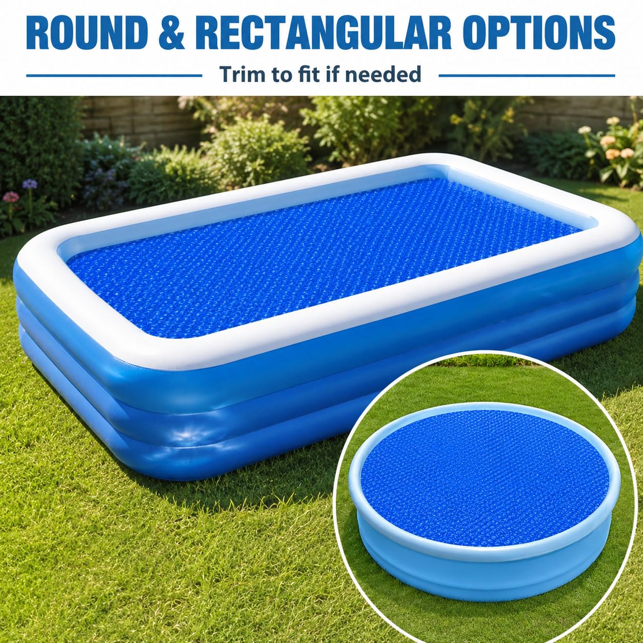 Cobertor Solar para Piscina para Jasonwell Foldable Dog 63in 2021-2026+