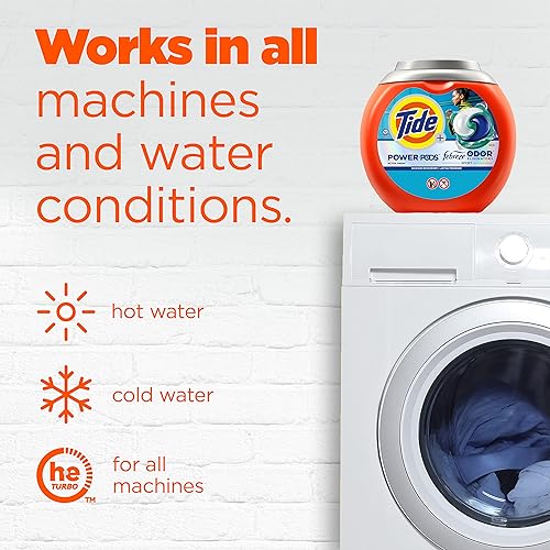 Vista 25 de Tide Power Pods - Paquete de detergente para ropa con Febreze Sport, 32 unidades, Febreze Freshness con defensa de olores deportivos