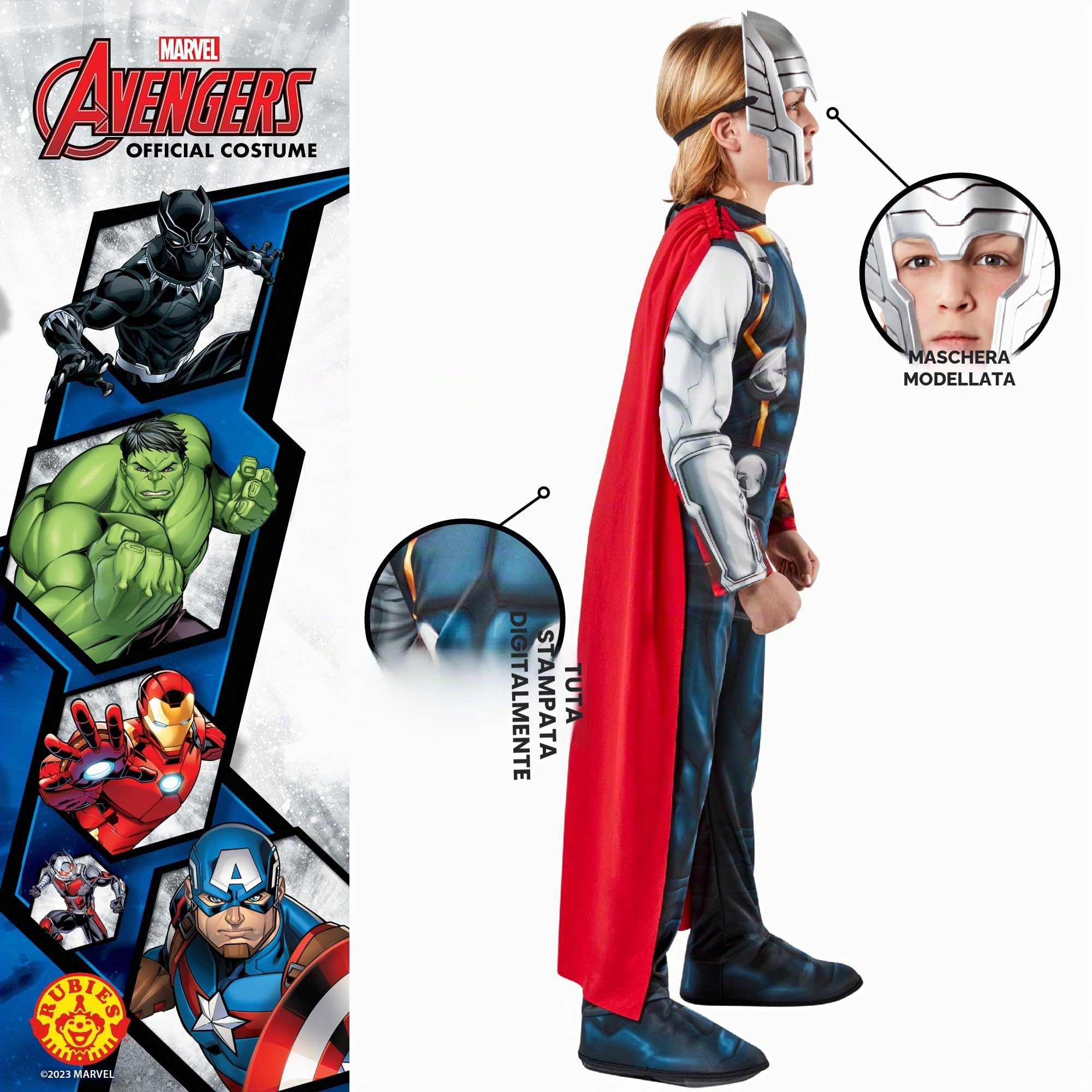 Rubie's - Costume ufficiale di Thor, per bambini