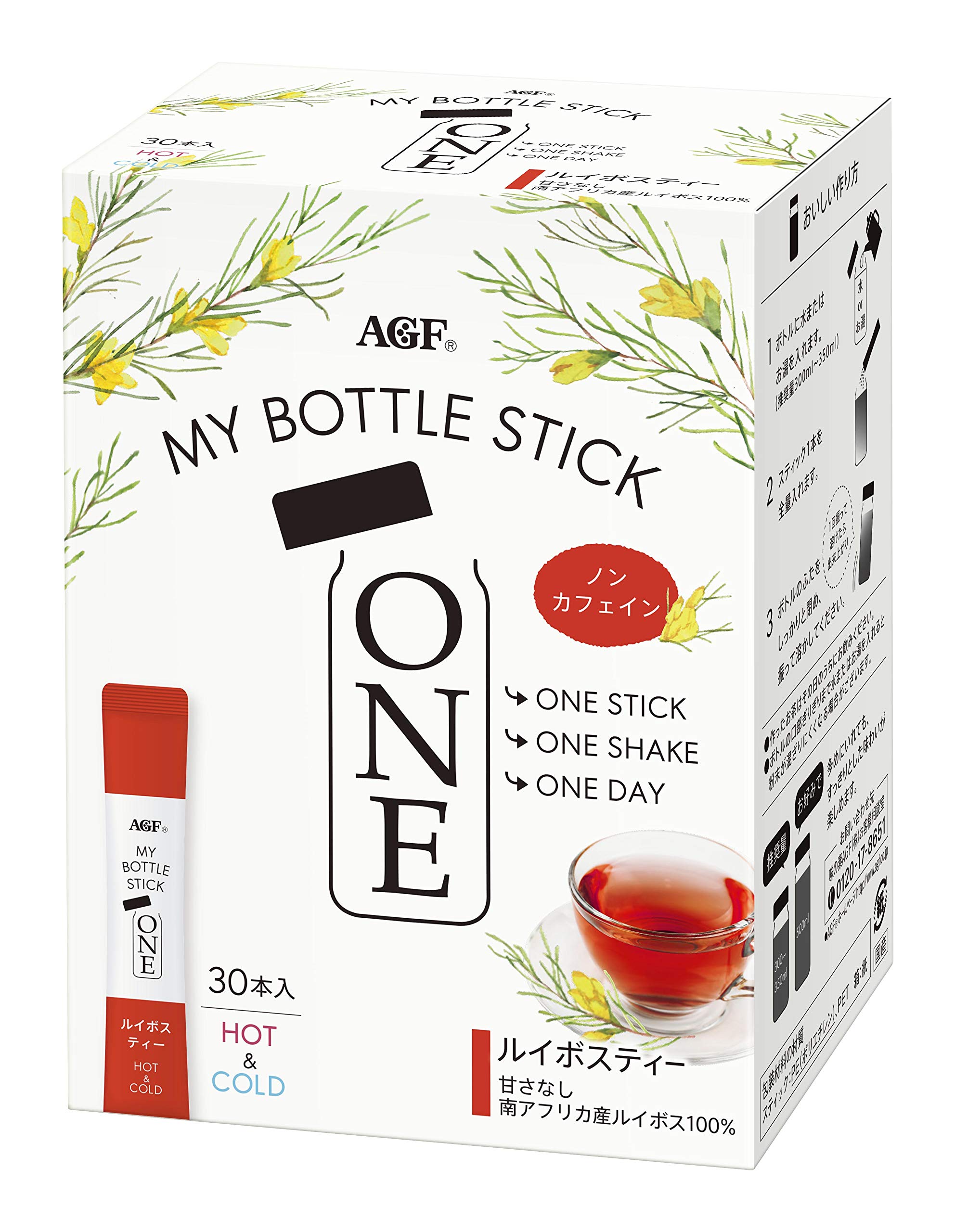 Amazon.co.jp: AGF マイボトルスティック ワン ルイボスティー 30本 ×2