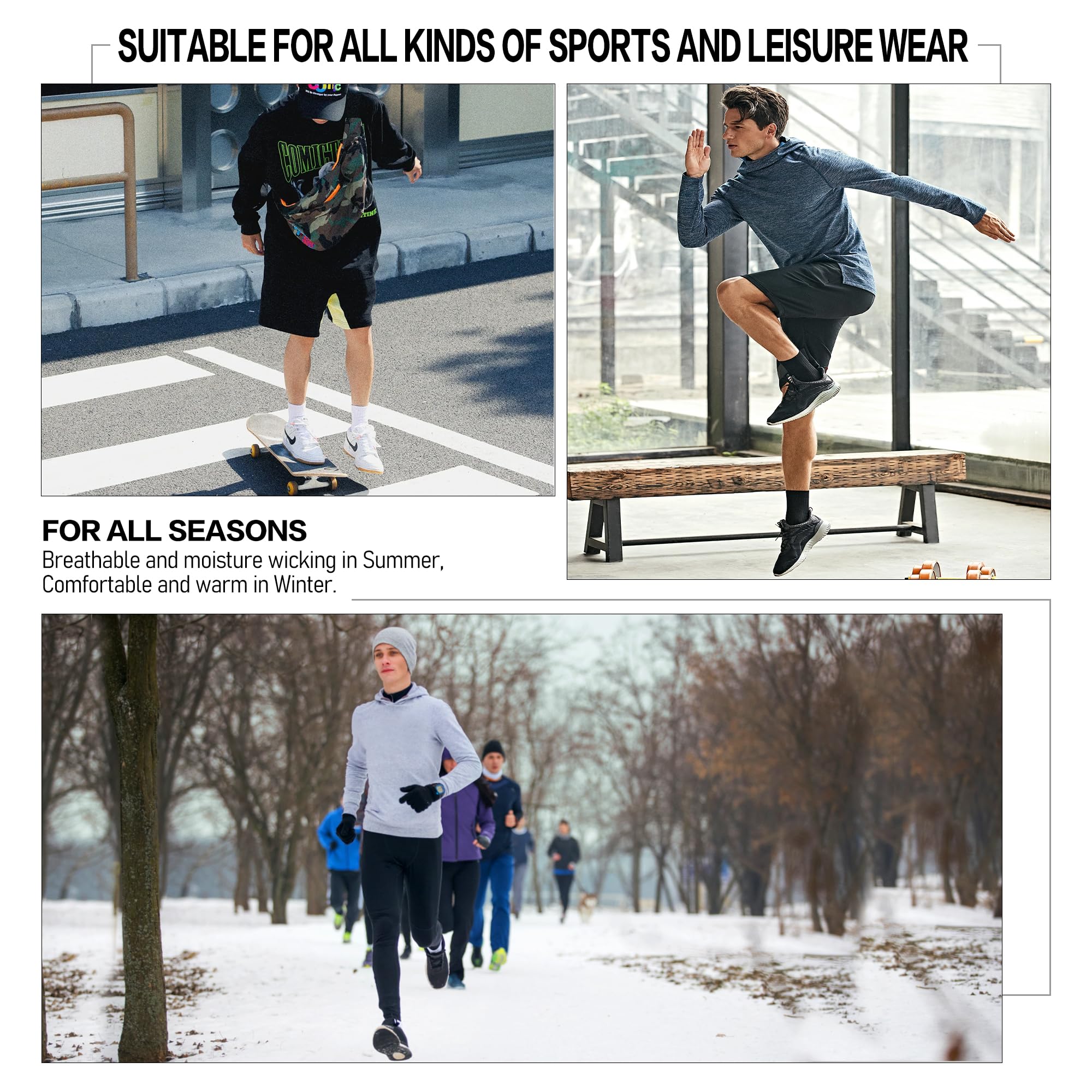 Closemate 6 Paia Calzini Corti Uomo Calze Basse Quarter da Sportive Anti-Vescica Calze Corsa da Cotone con Suola Imbottita Donna Calzini Spugna Caviglia da Ciclismo Lavoro Running Trekking