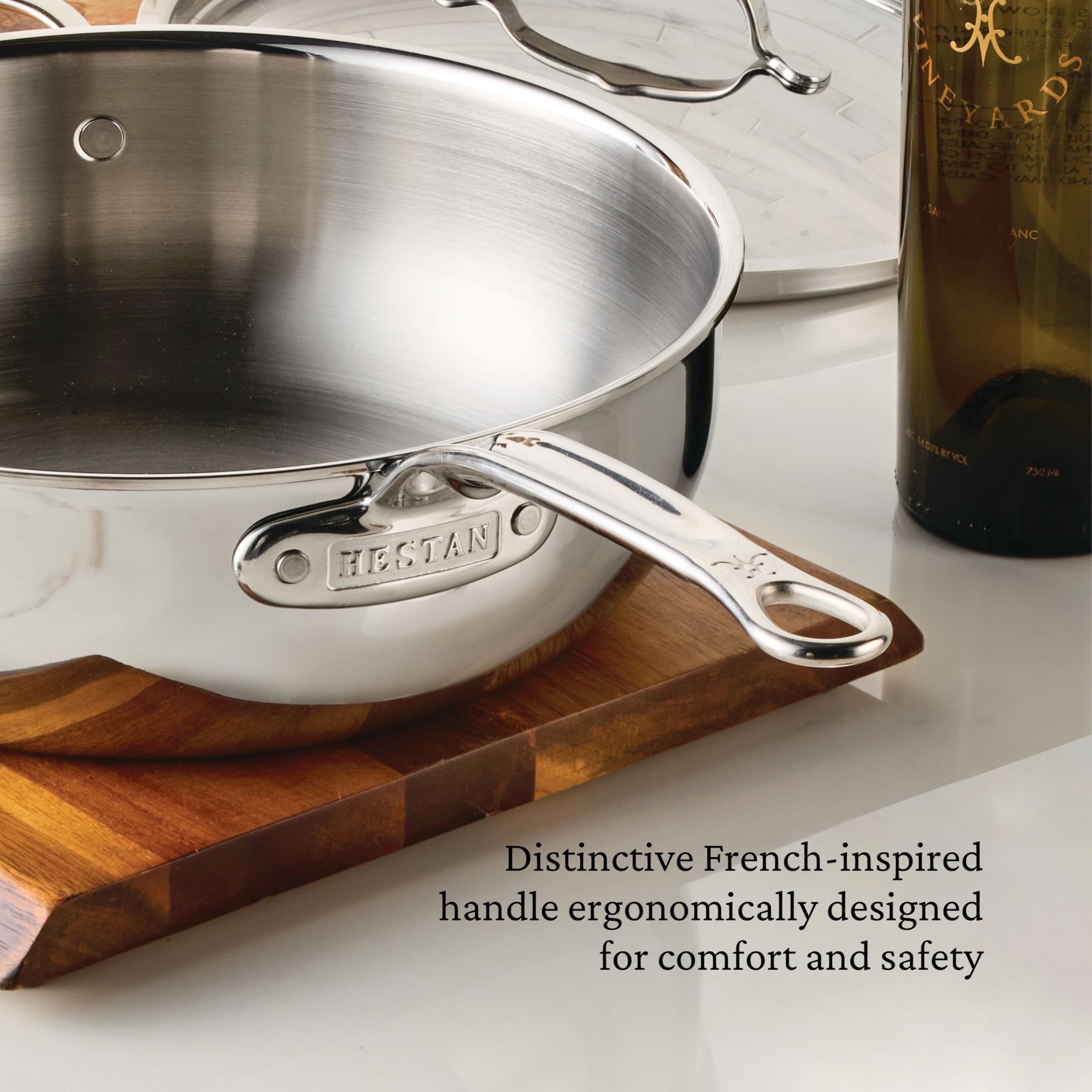 Hestan ProBond Luxe 2-Quart Polished Professional Clad Stainless
