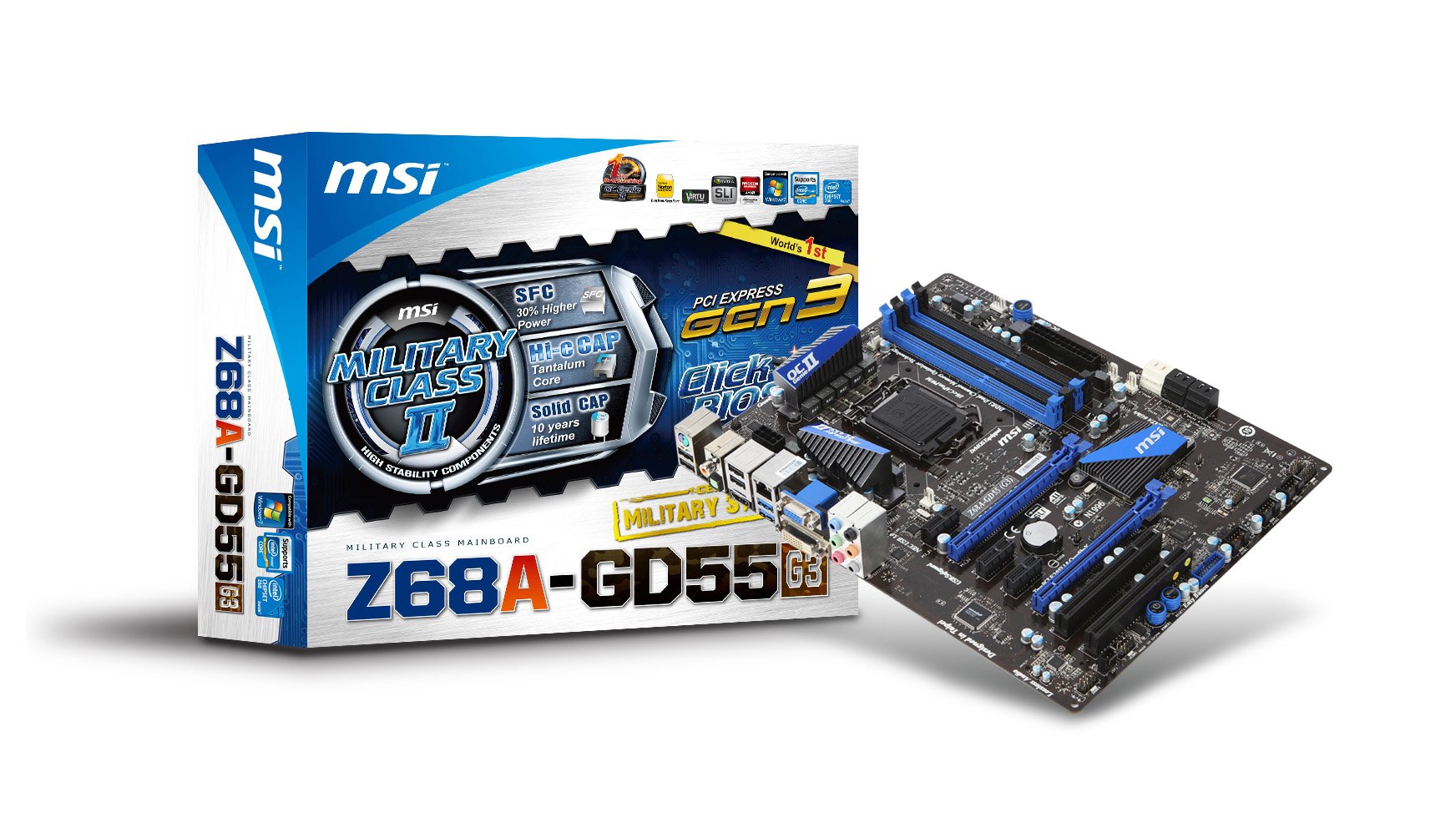 Amazon | MSI Z68A-GD55 (G3) LGA 1155、ATX DDR3 2133 Intel Z68 