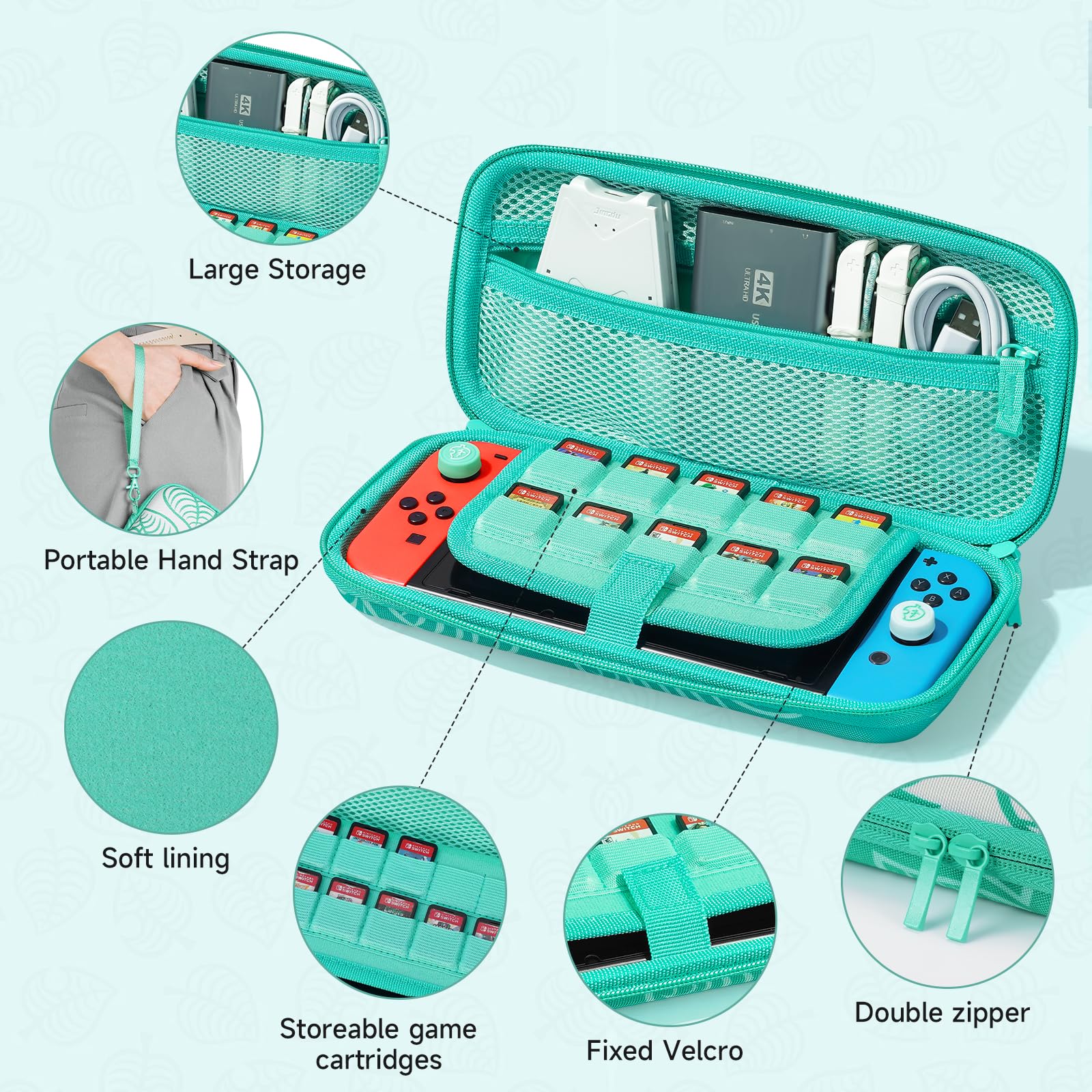 Amazon.com: JINGDU Carrying Case for Switch, 4 in 1