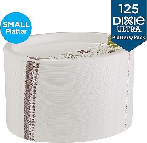 Miniatura 3 de Dixie - Platos de papel pesados ultra pequeños de GP PRO (Georgia-Pacific), Pathways, SX9PLPATH (CASE), 1000 unidades (125 bandejas por paquete, 8