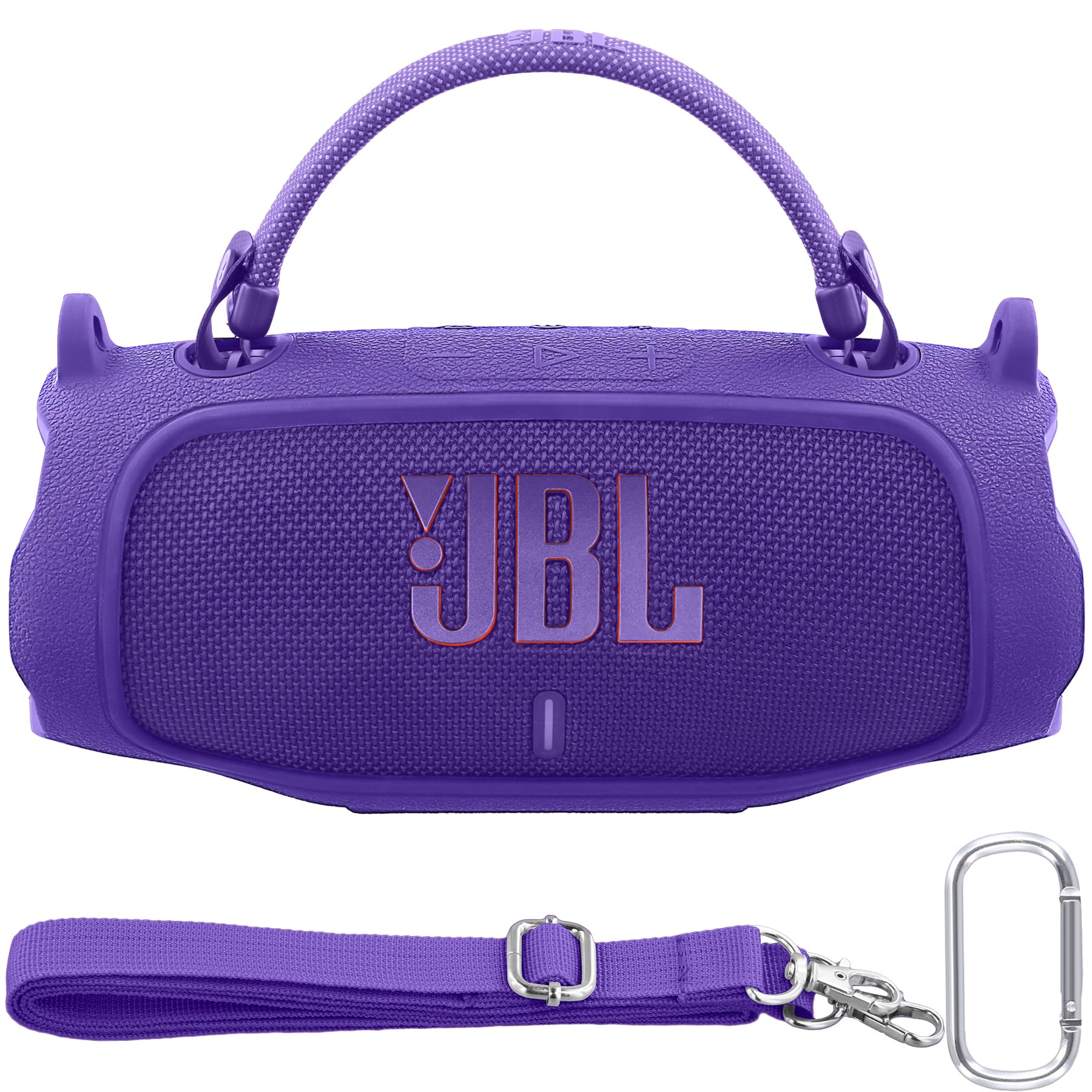 Baval Silicone Case Compatible with JBL Charge 6 Portable Bluetooth Speaker(Purple Cover)