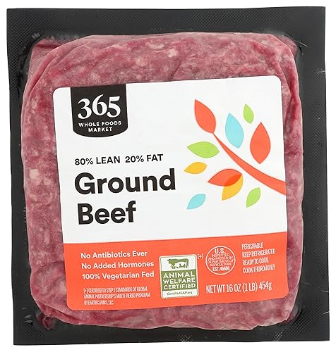 365 by Whole Foods Market, Carne molida 80% magra/20% grasa, 16 onzas