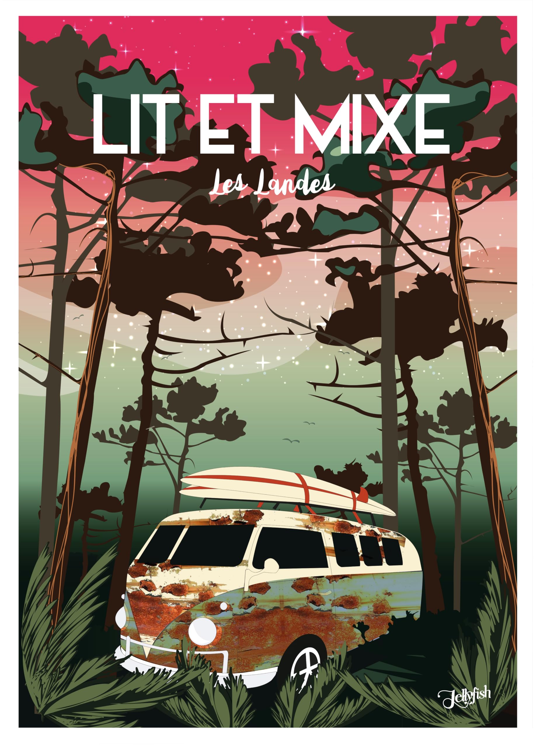 Affiche Murale Décorative Lit et Mixe Poster Méduse 30x40 - 8