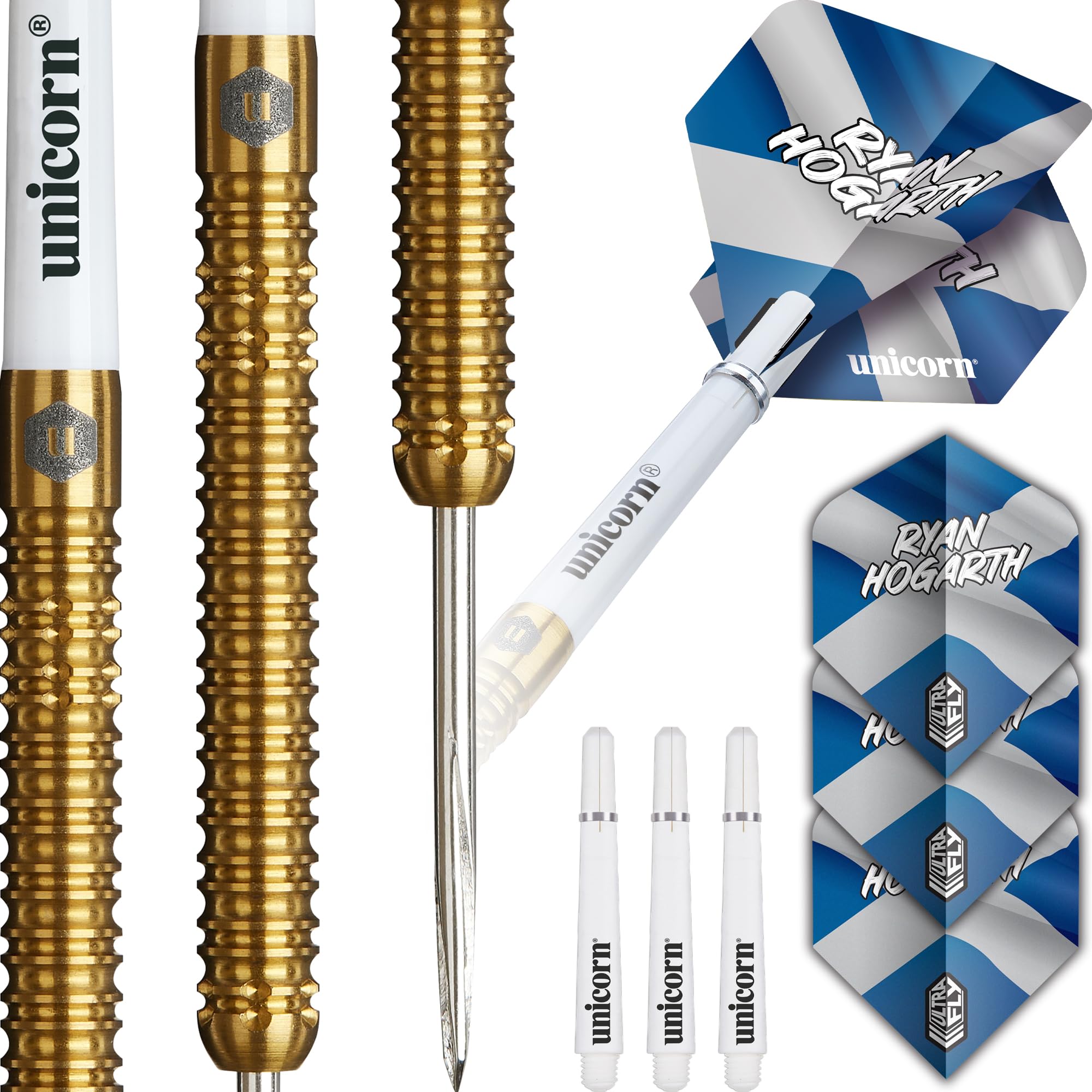 Target Darts Keane Barry 24G 90% wolfraam staal Tip Darts Set, zwart-wit