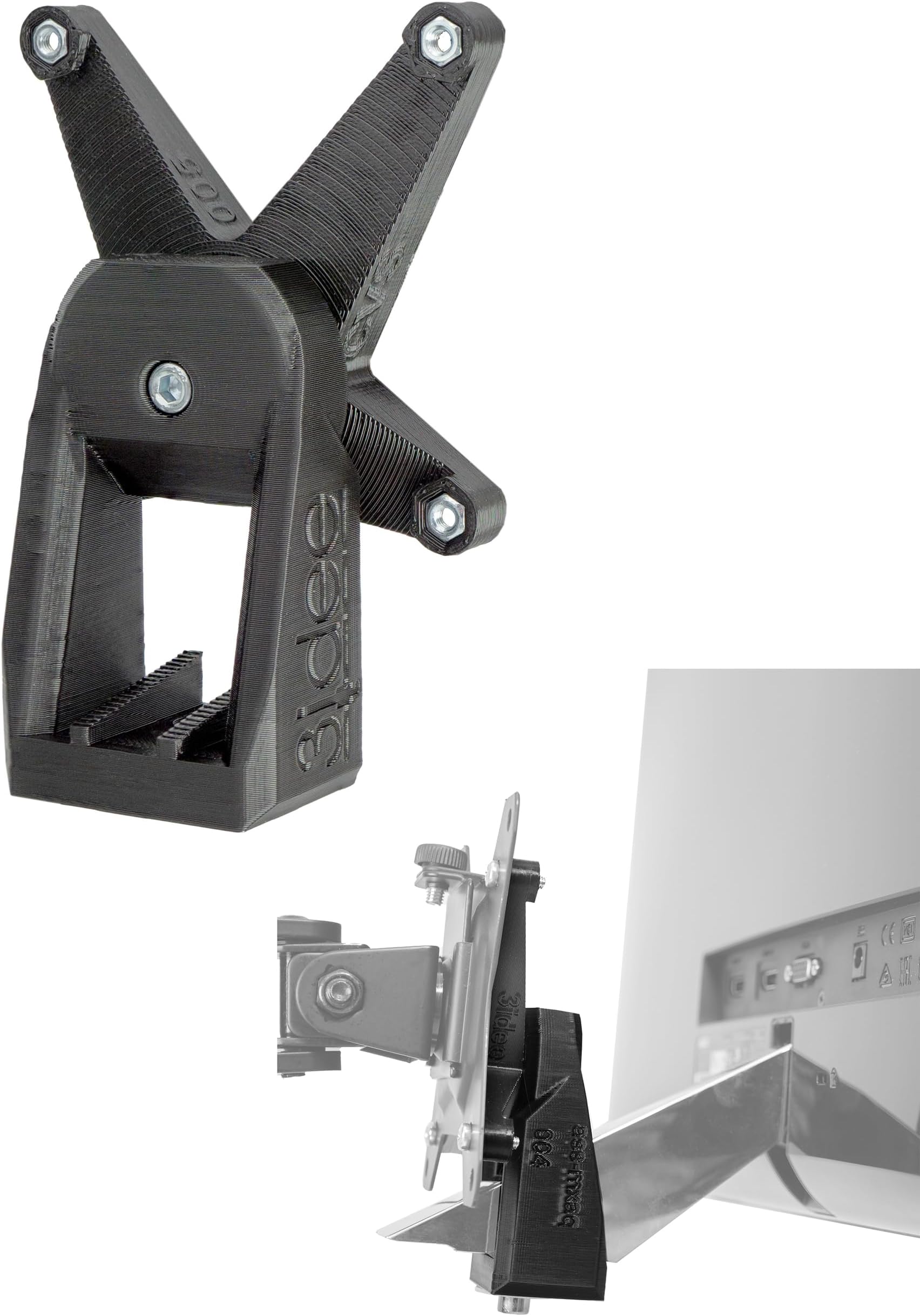 3IDEE VESA adapter compatible with ASUS Designo MX27AQ, MX279HS, MX27UCS monitor - vesa mount adapter for monitor arm, bracket or wall mount - 75 x 75 mm