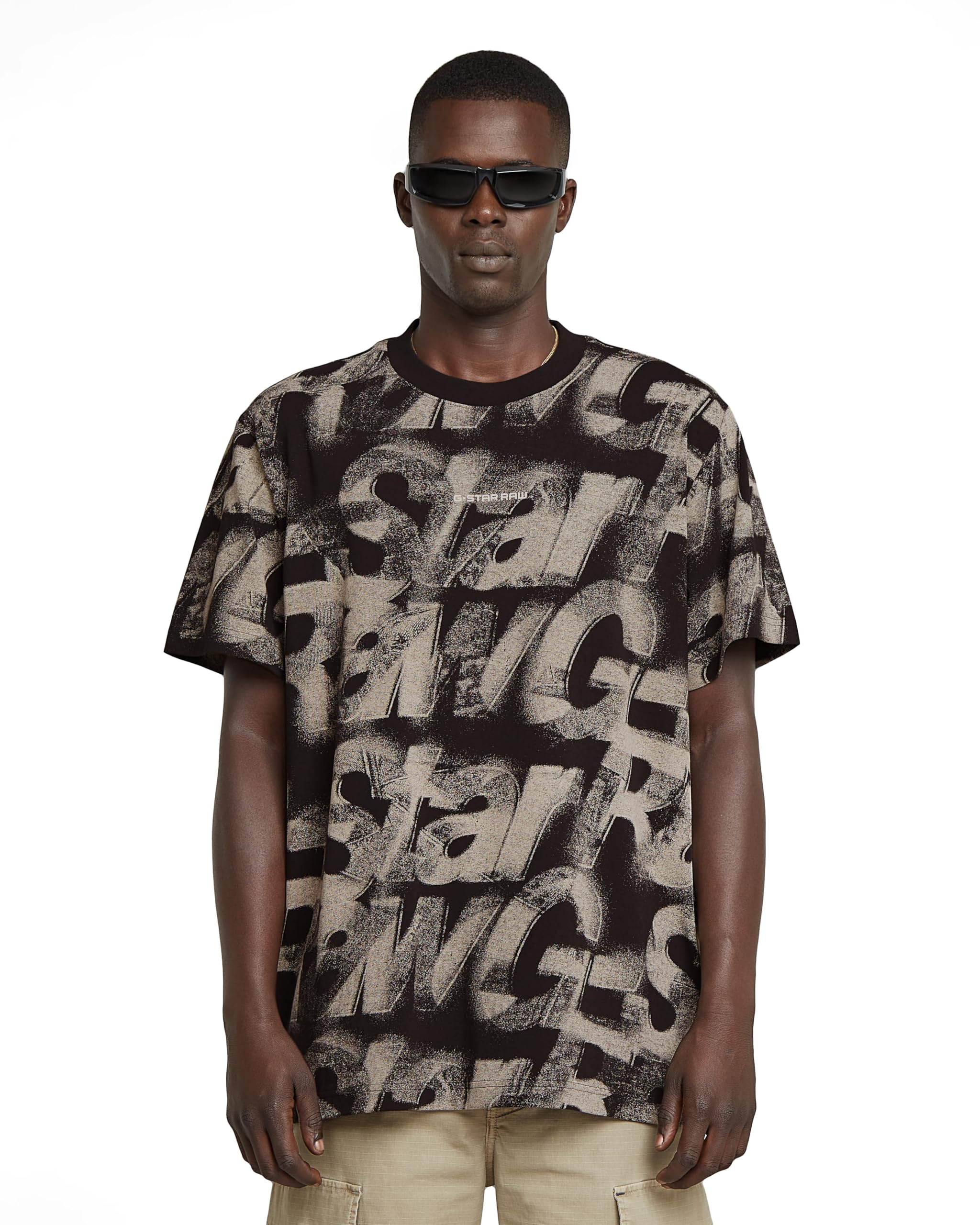 G-Star Herren Sprayed Letters Loose R T T-Shirt