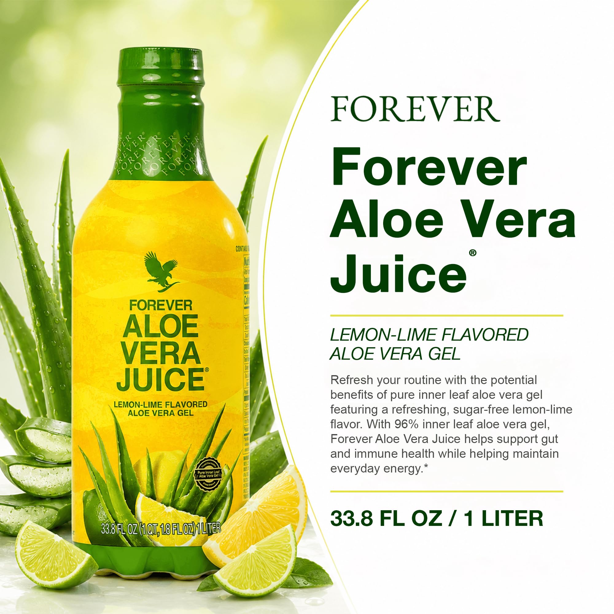 Amazon.com : Forever Living - Aloe Vera Juice - Lemon Lime Flavor 