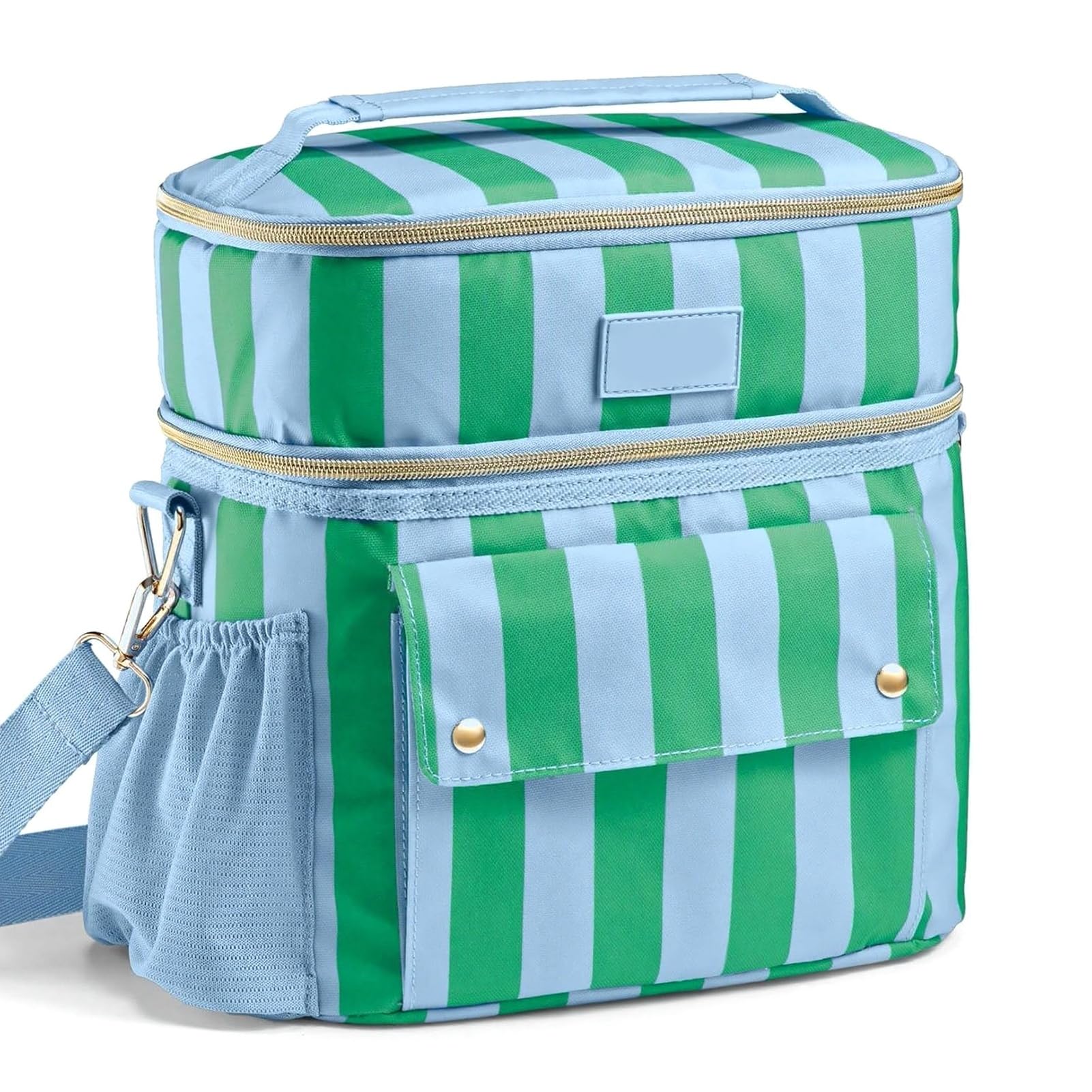 matumou Insulation Lunch, Leakproof Portable Cooler Tote, Large Capacity Lunch with Crossbody Strap, Portable Picnic Lunchbox
