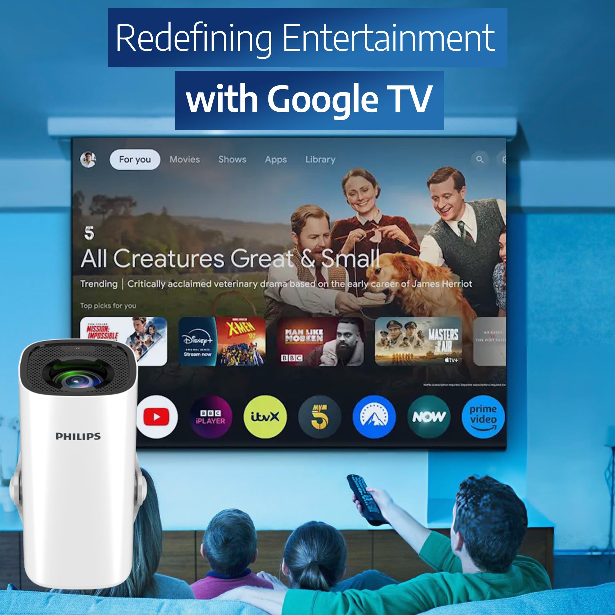 Image secondaire de Philips NeoPix 250 Vidéoprojecteur Full HD avec Google TV