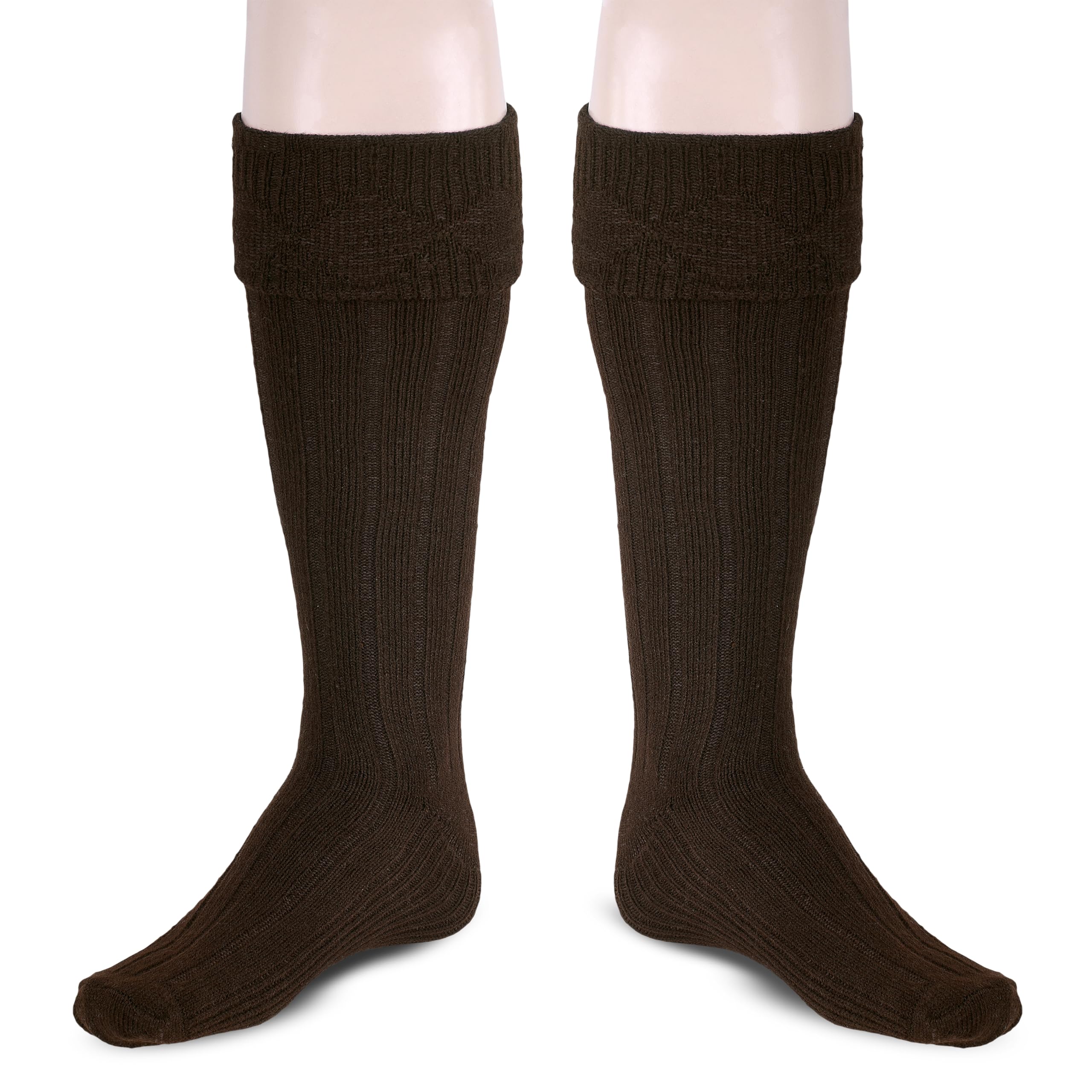 Allsafe Traders Scottish Bubbles And Square Kilt Hose for Men, Ribbed Socks for USA Shoe Sizes