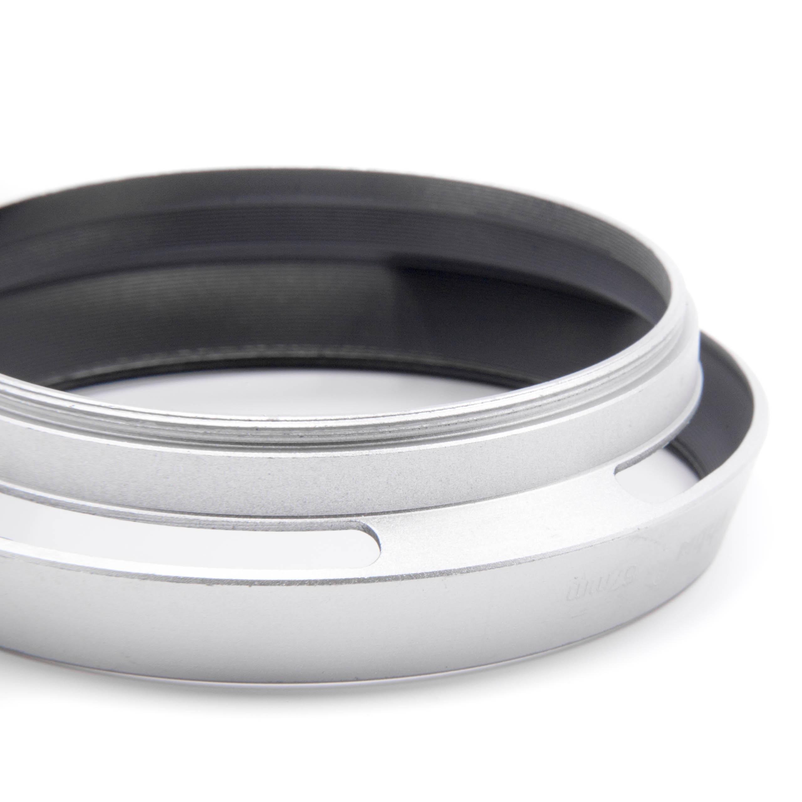 Paraluce Vhbw In Metallo Per Obiettivi 49mm, Argentato, Rotondo, A Vite, Anti-Riflesso