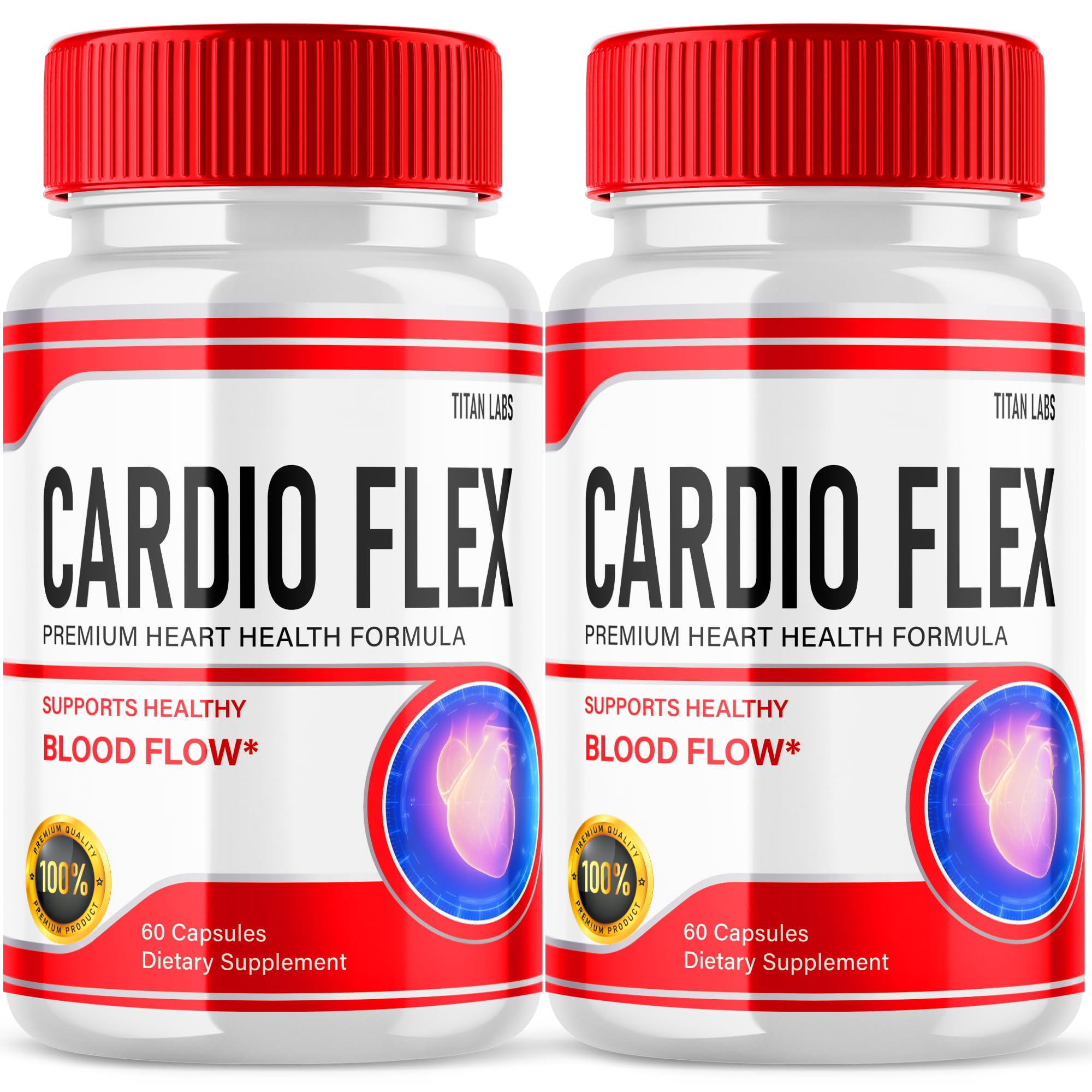 (2 Pack) Cardio Flex Pills, Cardio Flex Reviews, Cardio Flex Supplement Advance Formula Capsules, Cardio Flex All Natural Advanced Support Formula, Cardio Flex Health Support Supplement (120 Capsules)