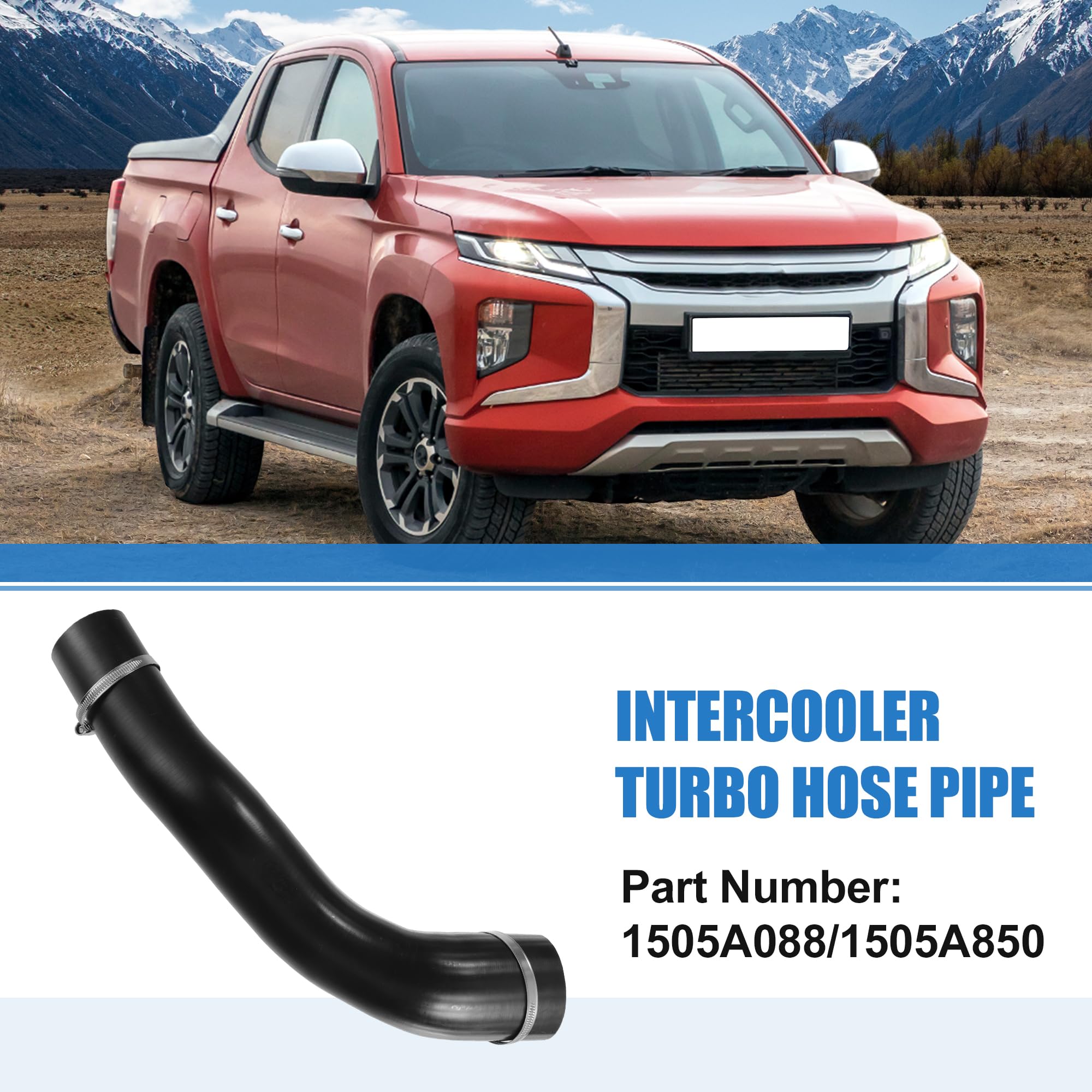uxcell 1 Set Intercooler Turbo Tubo Tubo per Mitsubishi L200 No.1505A088