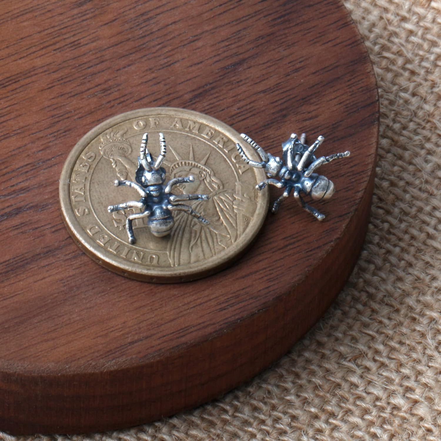 925 Sterling Silver Cool Punk Insect Earrings Studs for Women Man Halloween Costume