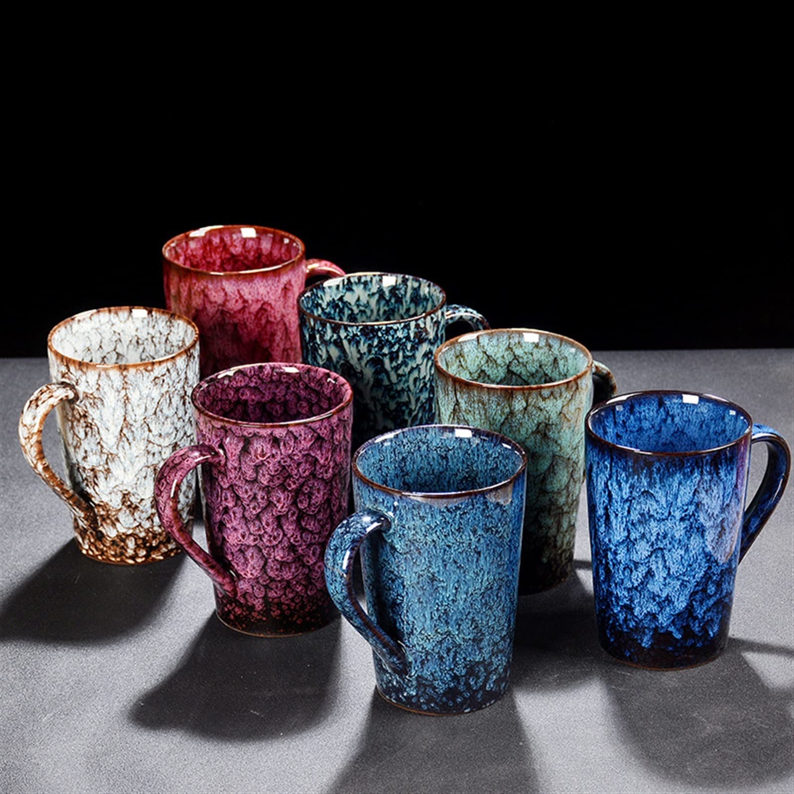 Tazza da caffè in Ceramica Tazza in Ceramica Porcellana Fatta a Mano personalità Creativa Tazza da Bere per Ufficio Tazza da caffè per la casa (2 400ml)
