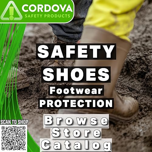 Miniatura 7 de Cordova LBC10L - Botas unisex de seguridad para adultos, de goma natural amarilla, estilo sobre calzado, grandes, grandes, grandes de EE. UU