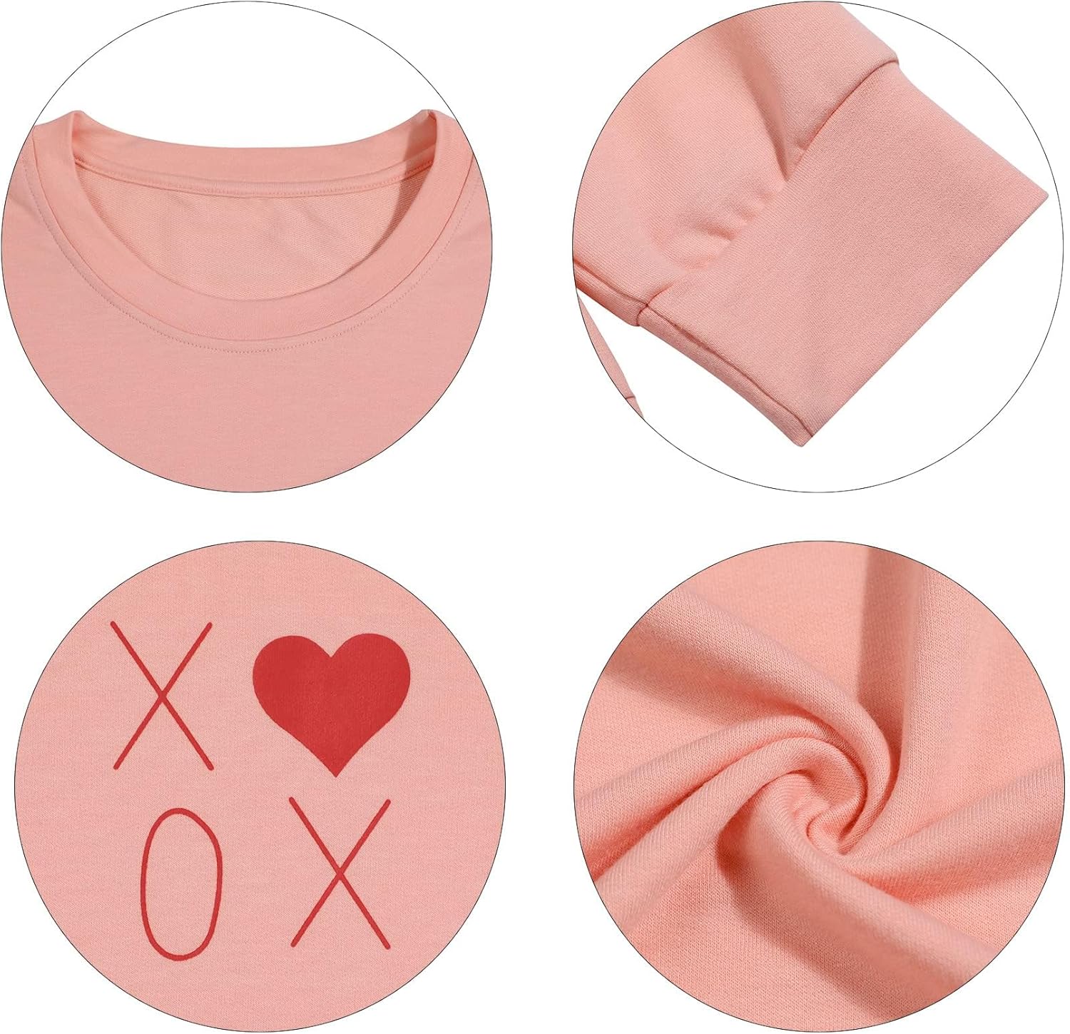 SFHFY Valentines Sweatshirt Women Cute Love Heart Sweater Valentine Pullover Shirt Casual Heart Long Sleeve Tops - Image 6