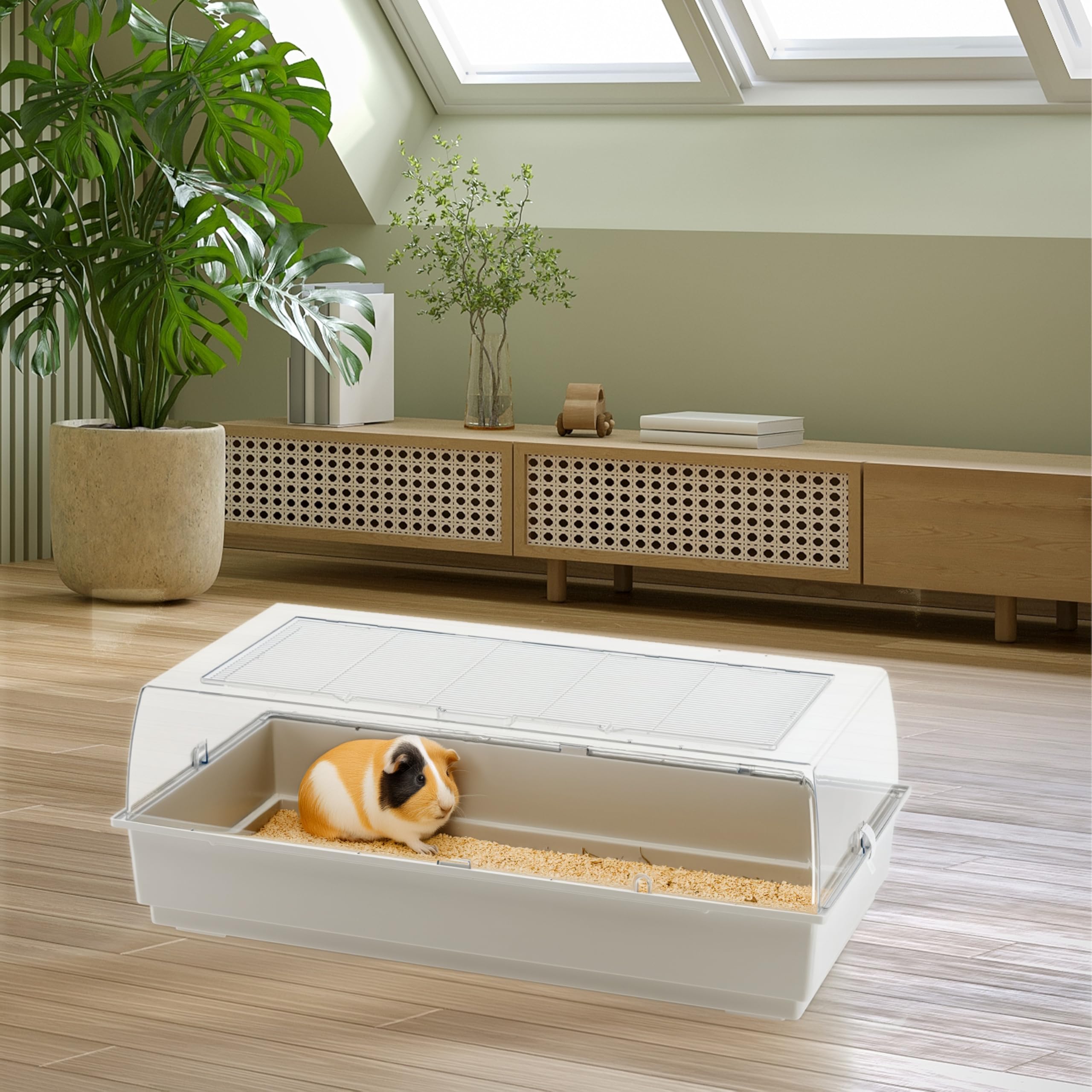Ferplast 57033499W1 Klatka, 99 x 51,5 x 36 cm, Szary