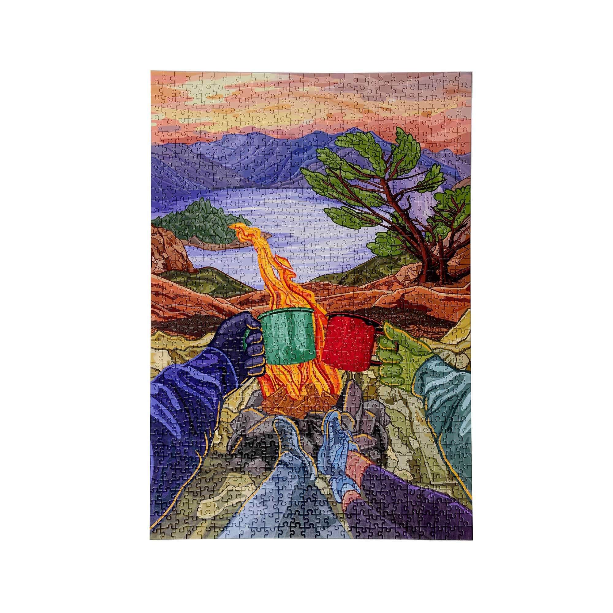 Outside Inside Puzzle - 1000 Piece Puzzle for Camping, Travel, Home & Cabin