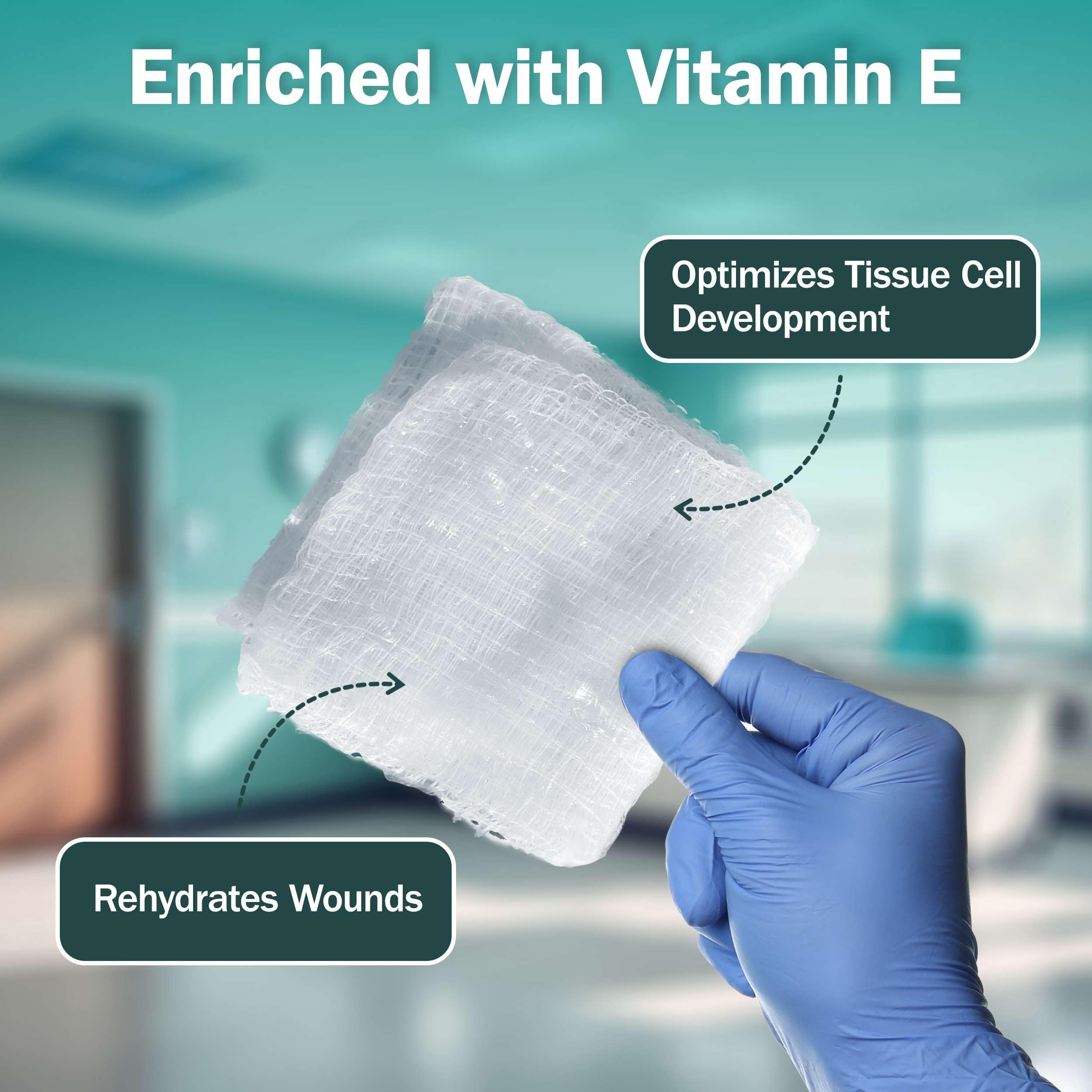 Hydrogel Wound Dressings - 15 Burn Gel Pads for Burns, Minor Wounds, and More - 4x4 Burn Bandages with Hydrogel and Vitamin E - Good for Medical Facilities, First Aid Kits, and Nursing Homes — Amazon image 3
