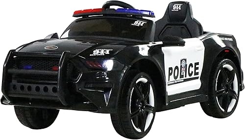 First Drive Mustang - Batería de alimentación de 12 V ruedas de motor dual auto de juguete eléctrico para niños con control remoto reproducción de