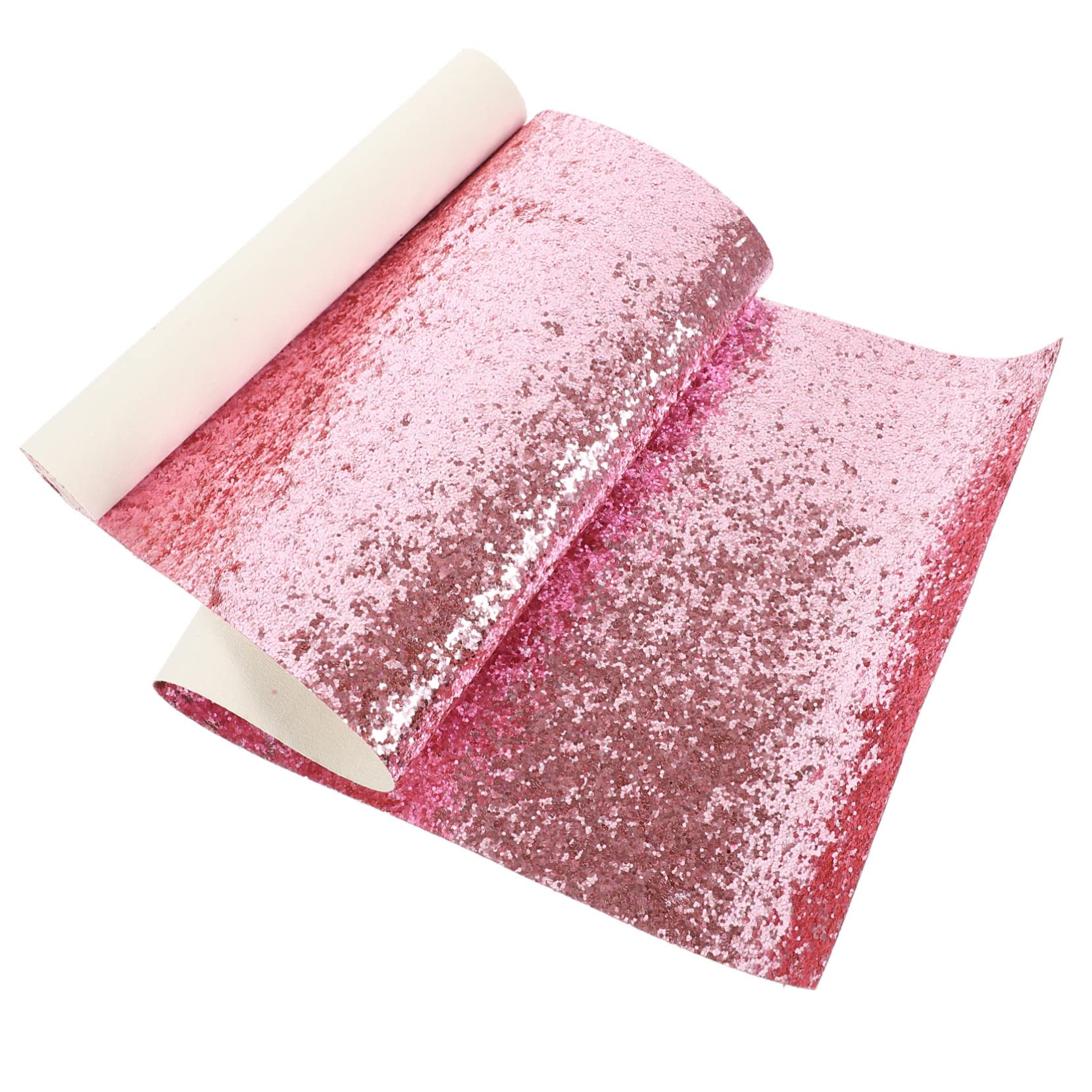 Anneome Tessuto Pu Glitterato Per Cucire Foglio Di Finta Pelle Lucida Spesso Per Creazioni Fai Da Te Accessori Per Capelli Borse e Decorazioni Vari