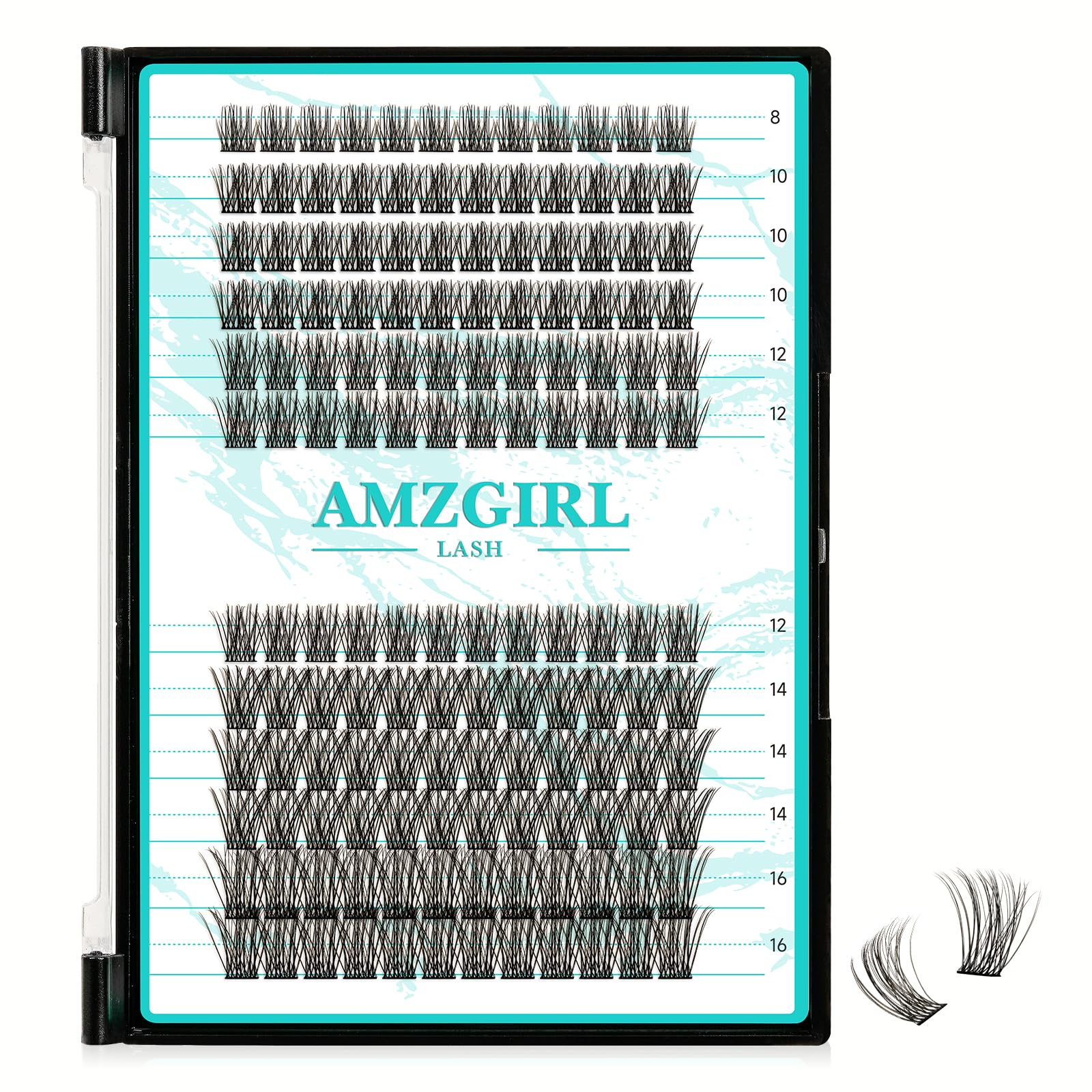 Ciglia Finte Naturali Ciuffetti Individuali 144Pcs Estensione Ciglia Individuali D Curl Lash Clusters, ciglia morbide, ciglia individuali ciglia fai da te Estensione ciglia a grappolo