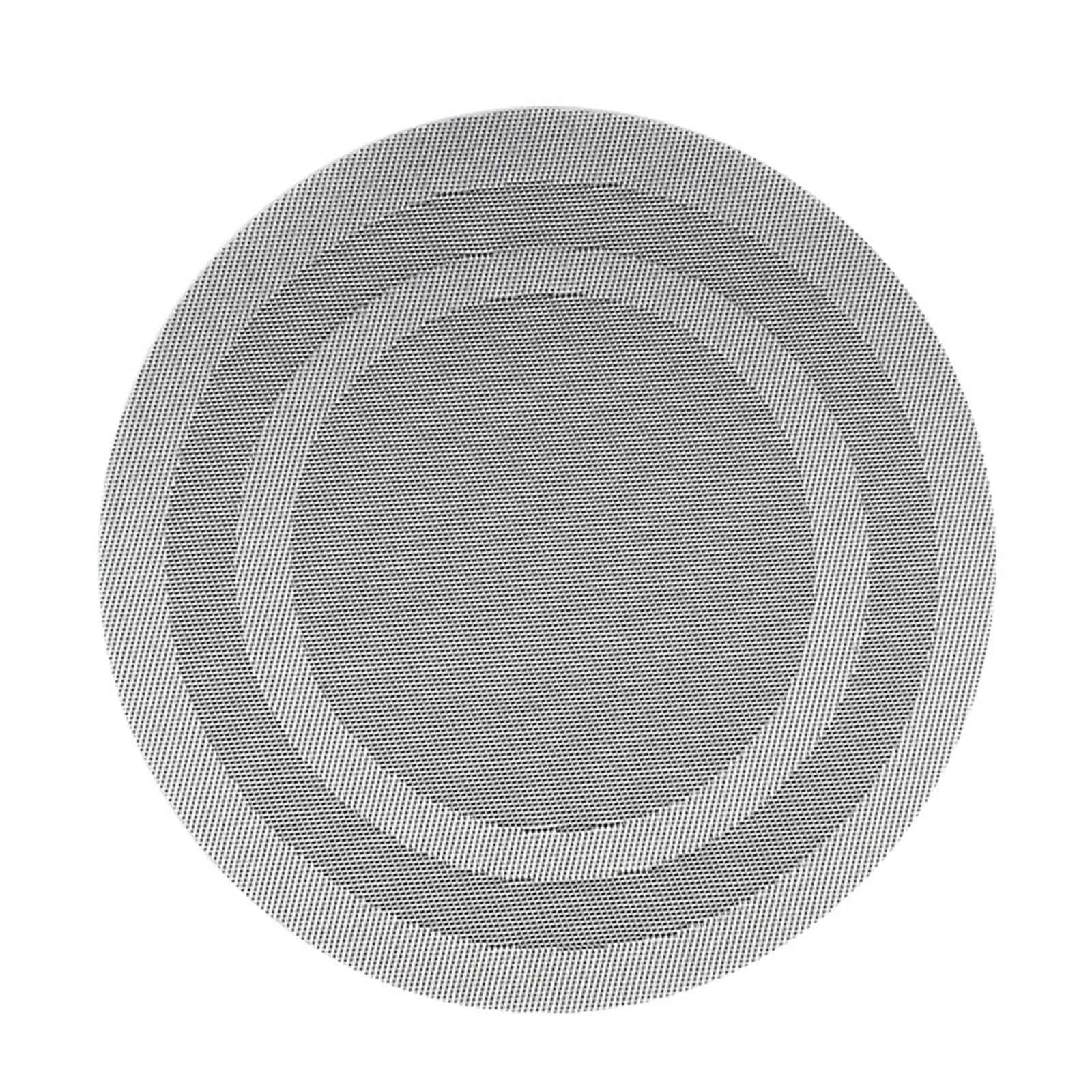 Sets de table ronds gris 38 cm pour protéger votre table des taches