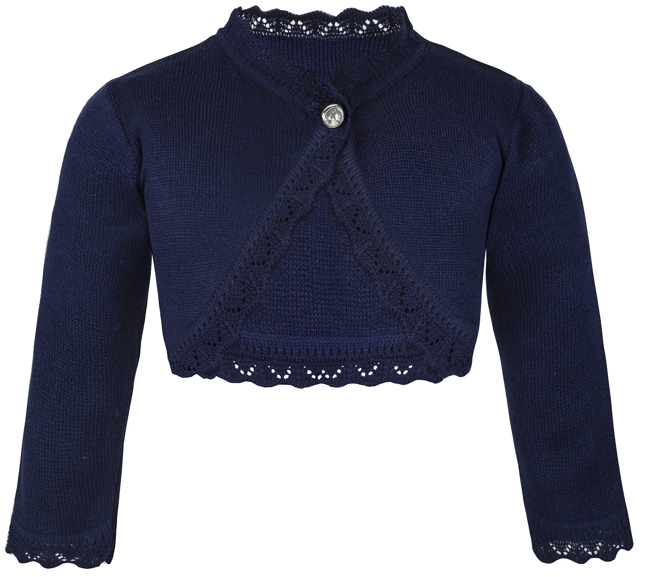 LilaxLittle Girls' Knit Long Sleeve Button Closure Bolero Cardigan Shrug