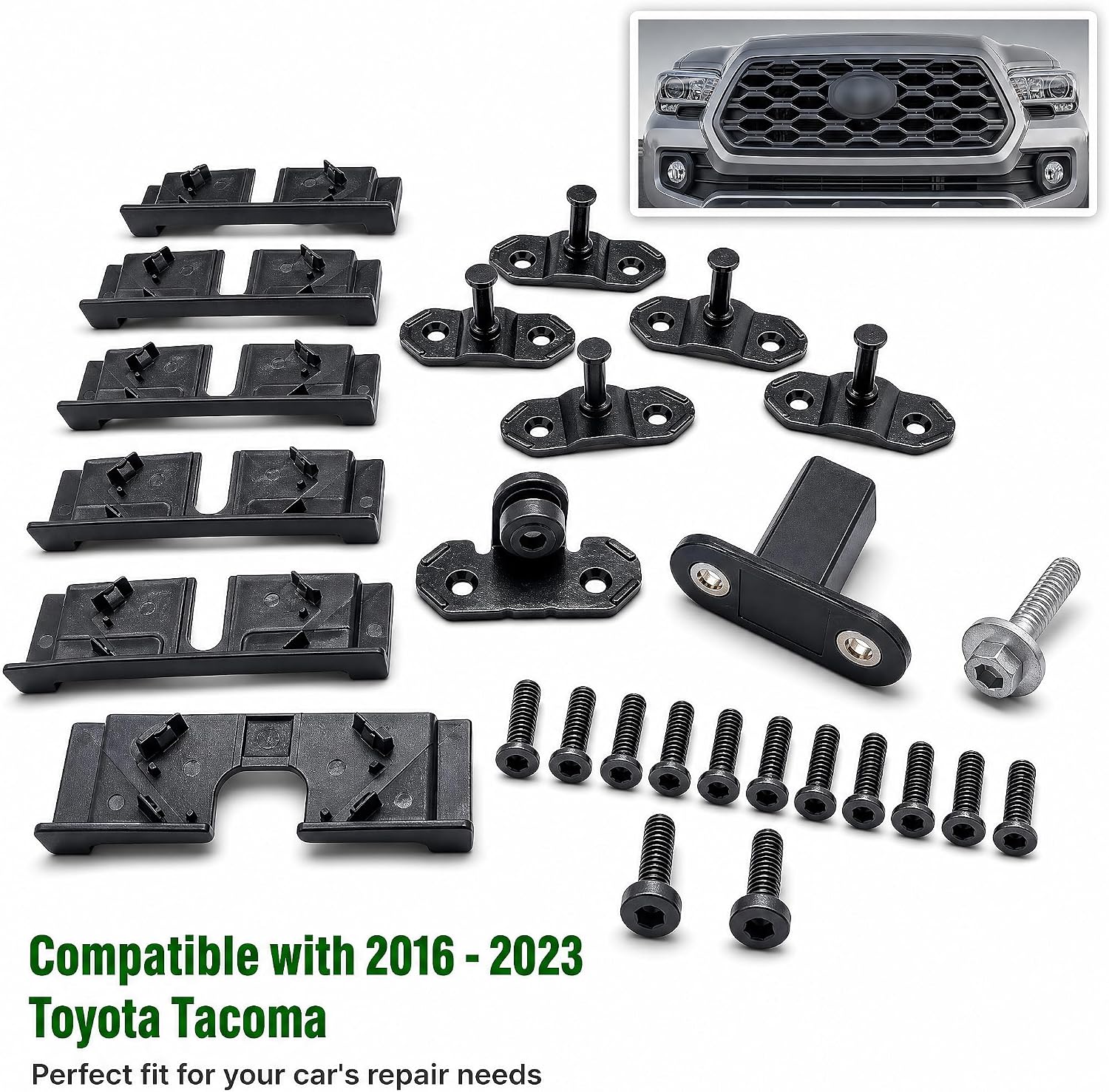 69442-04010 69415-04020 Truck Tonneau Cover Strikers, Covers, Fasteners Hardware Kit Fit for Toyota Tacoma 2016-2023