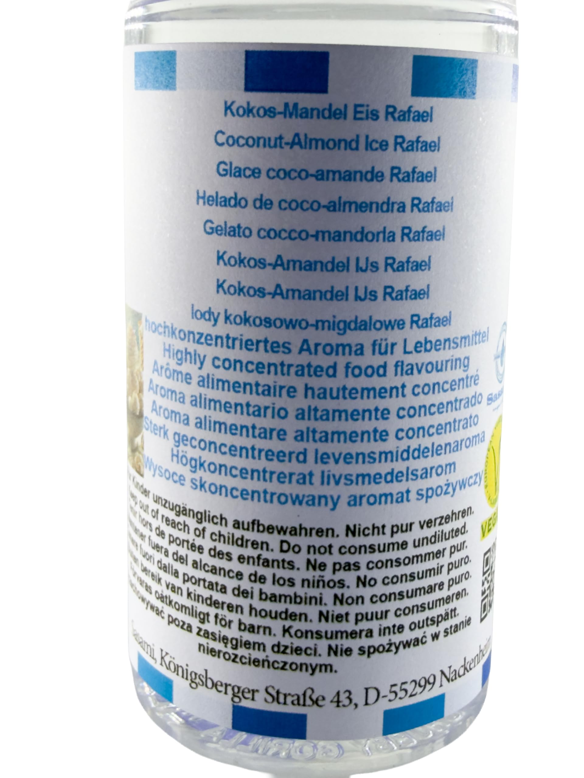 Coconut-Almond Ice Rafael Flavor Concentrate - Vegan - Sasami - 100ml — view 6