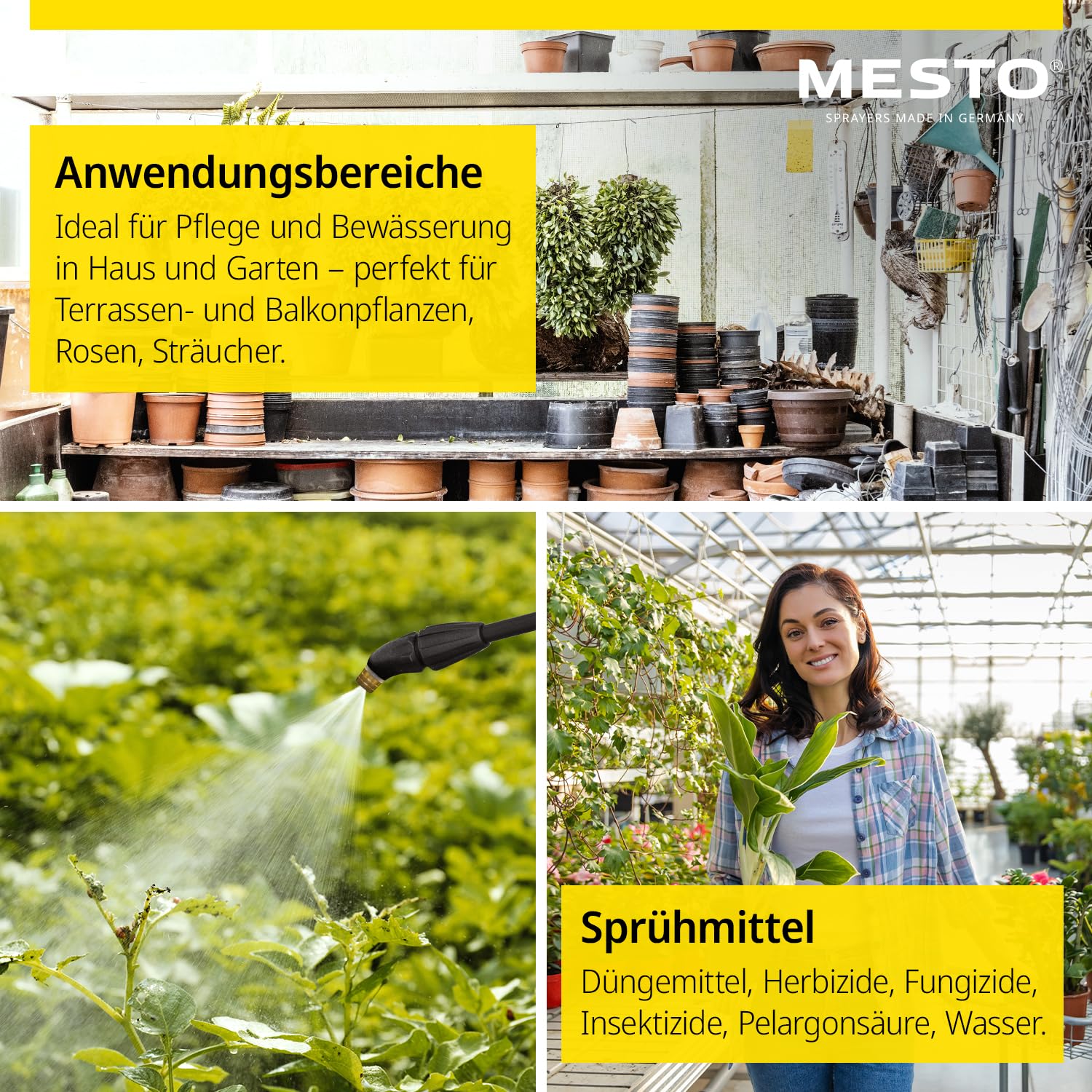 Mesto Belt Held Pulvérisateur 1,5L avec rallonge 45cm | Port à la Ceinture | Jardinage 3 Bar | Pulvérisateur à Pression pour Protection des Plantes et désherbage | Flacon Pompe Robuste