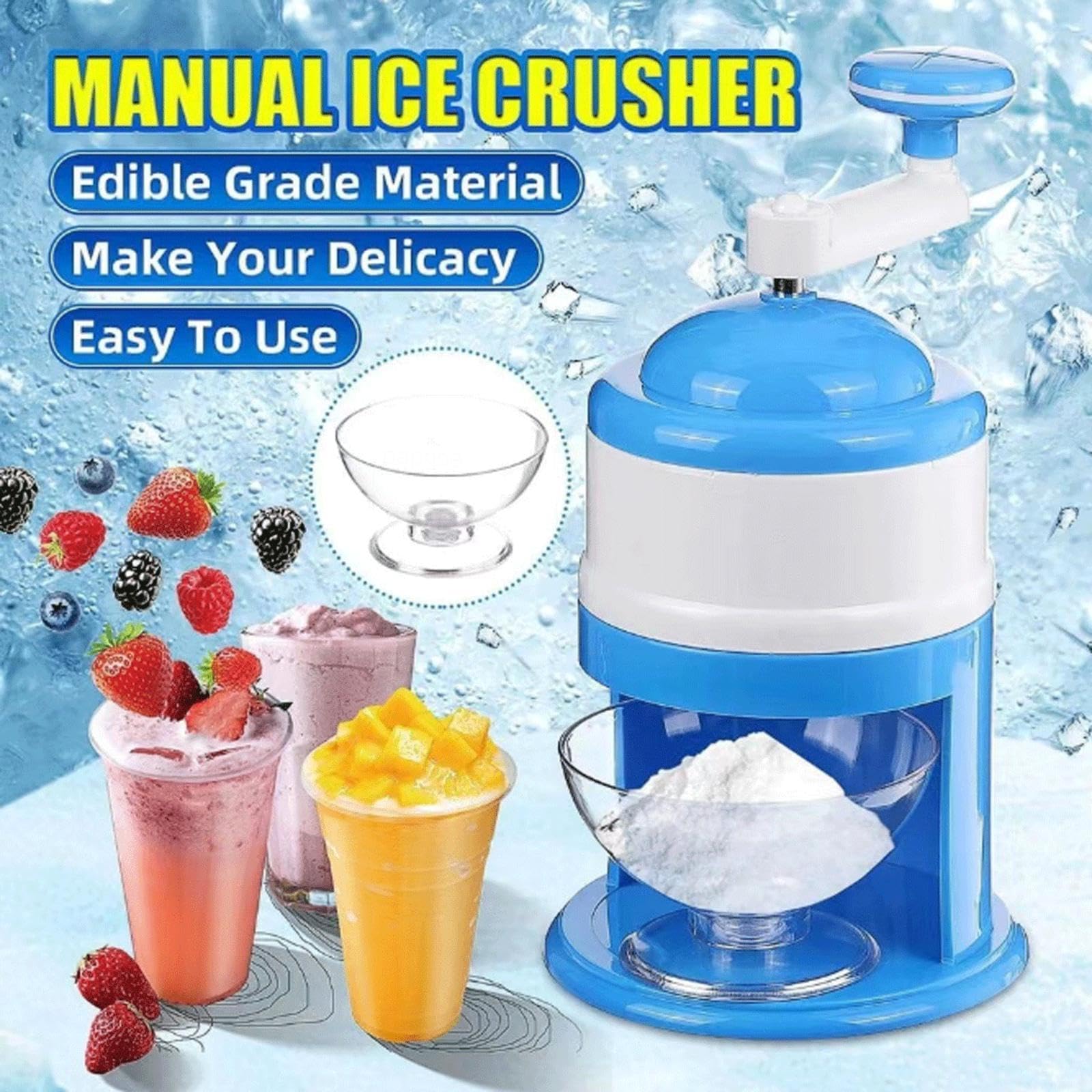Amazon.com: FBITE Hand Crank Ice Crusher, Mini Portable Ice