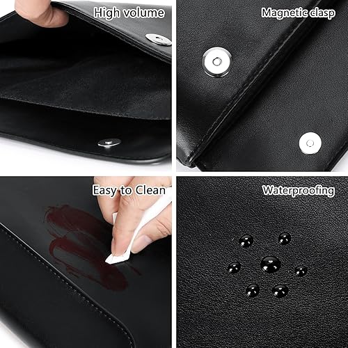 Miniatura 4 de Travel Makeup Bag, cosmetic travel bag Large Capacity Leather Cosmetic Bags for Women,Waterproof Portable Pouch Bag Make up Organizer